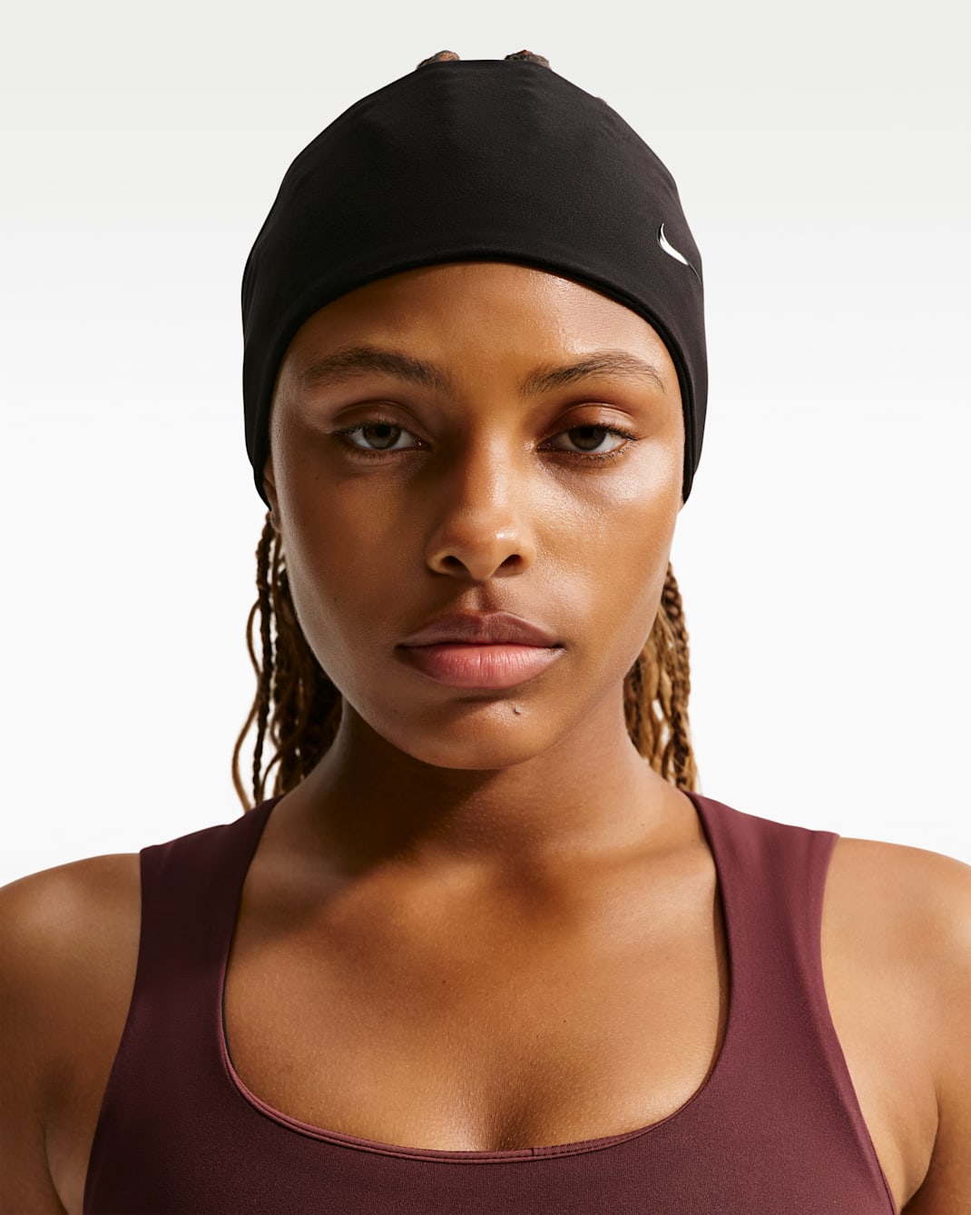 Nike Fury Plus breites Stirnband mit Dri-FIT-Technologie - Schwarz/Schwarz