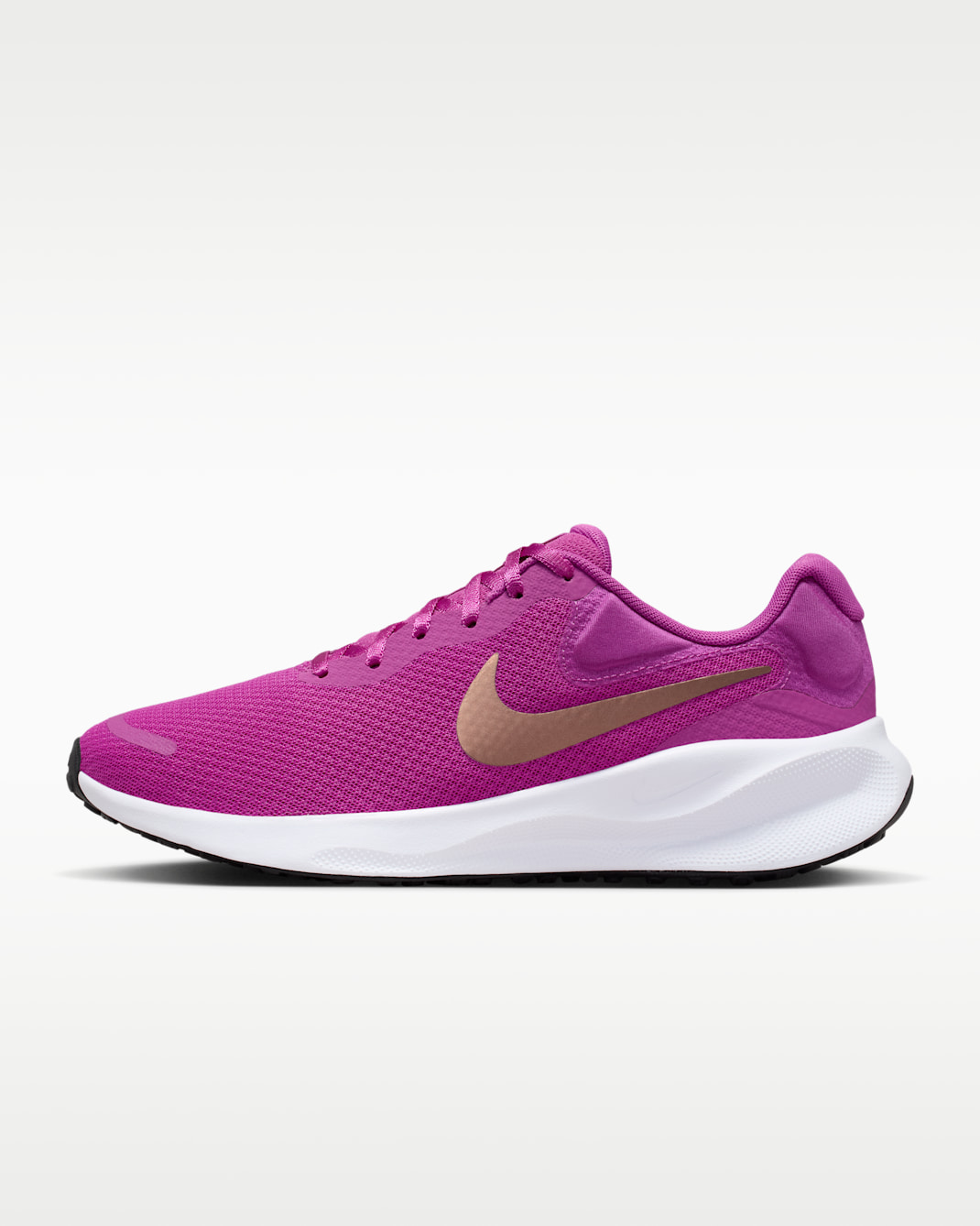 Nike Revolution 7 Women's Road Running Shoes - Hot Fuchsia/White/Black/Metallic Red Bronze