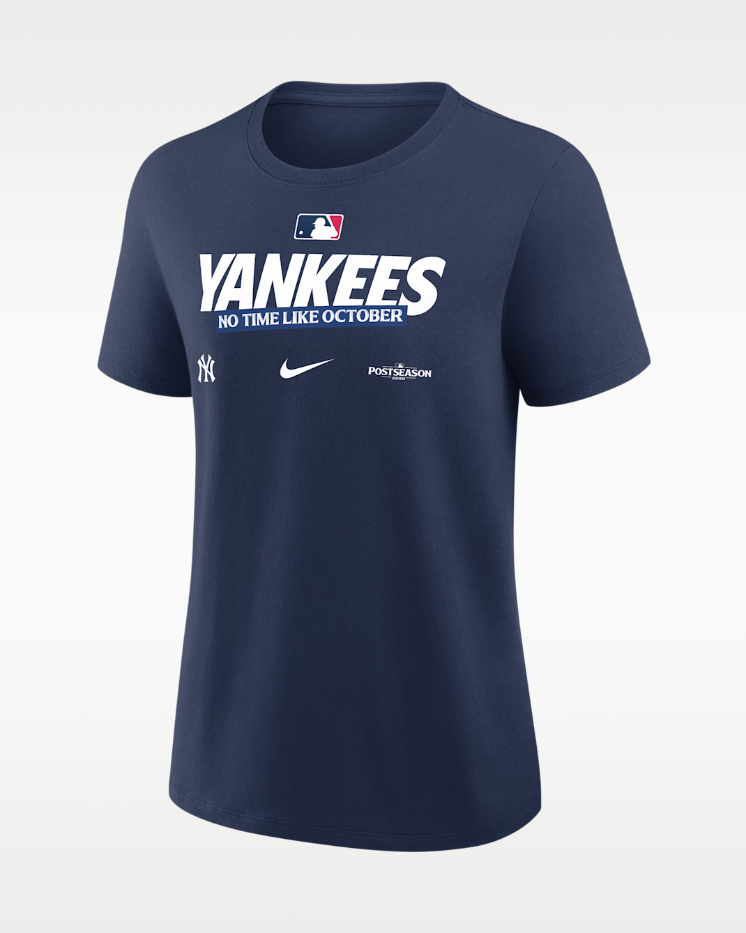 New York Yankees 2026 Postseason Authentic Collection Women's Nike MLB T-Shirt - Navy