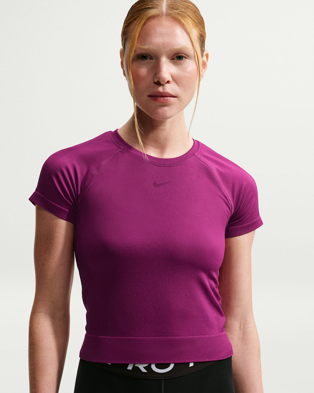 Nike Pro Seamless Women's Dri-FIT T-Shirt - True Berry