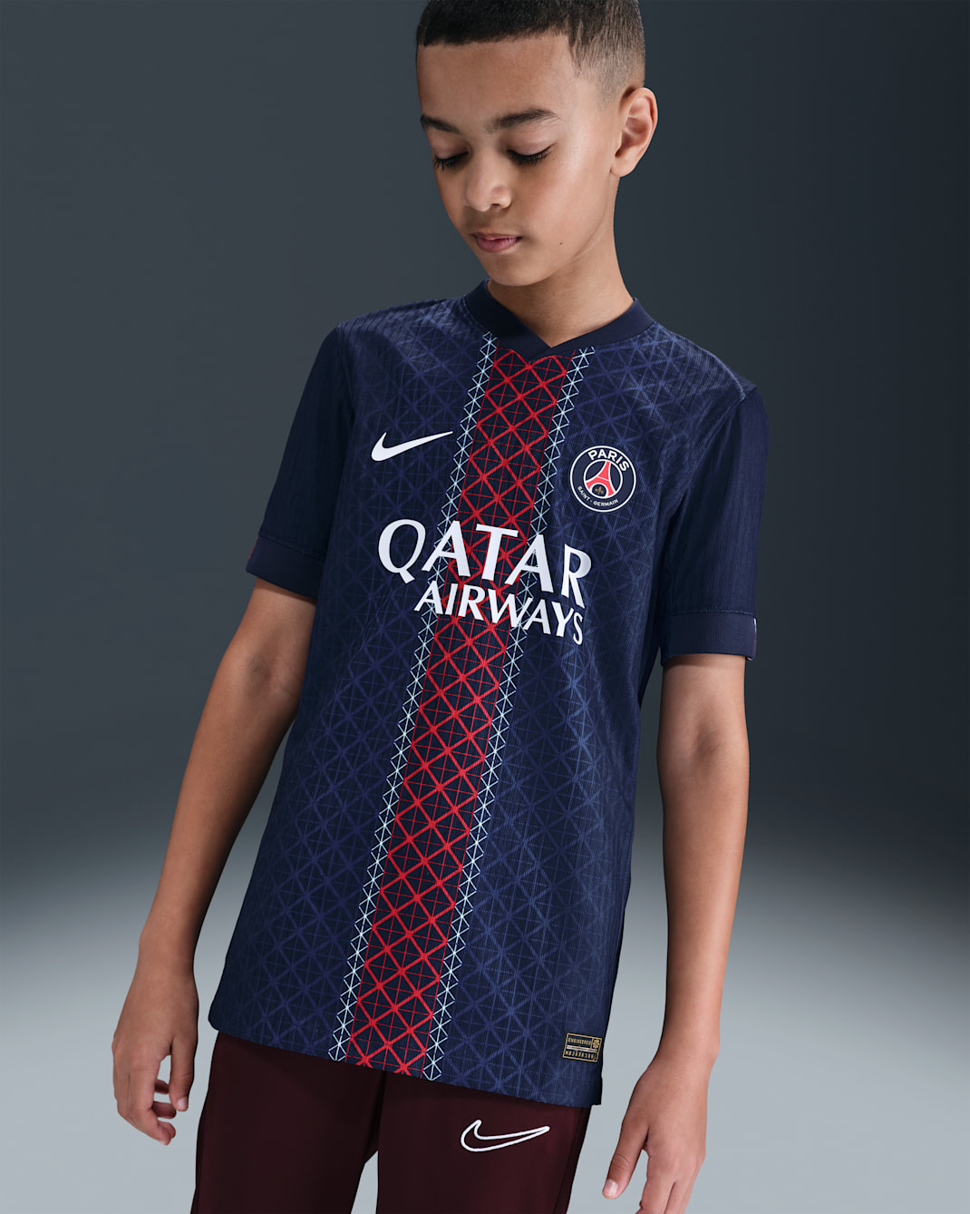 Paris Saint-Germain 2025/26 Match Home Older Kids' Nike Dri-FIT ADV Football Authentic Shirt - Midnight Navy/Midnight Navy/White