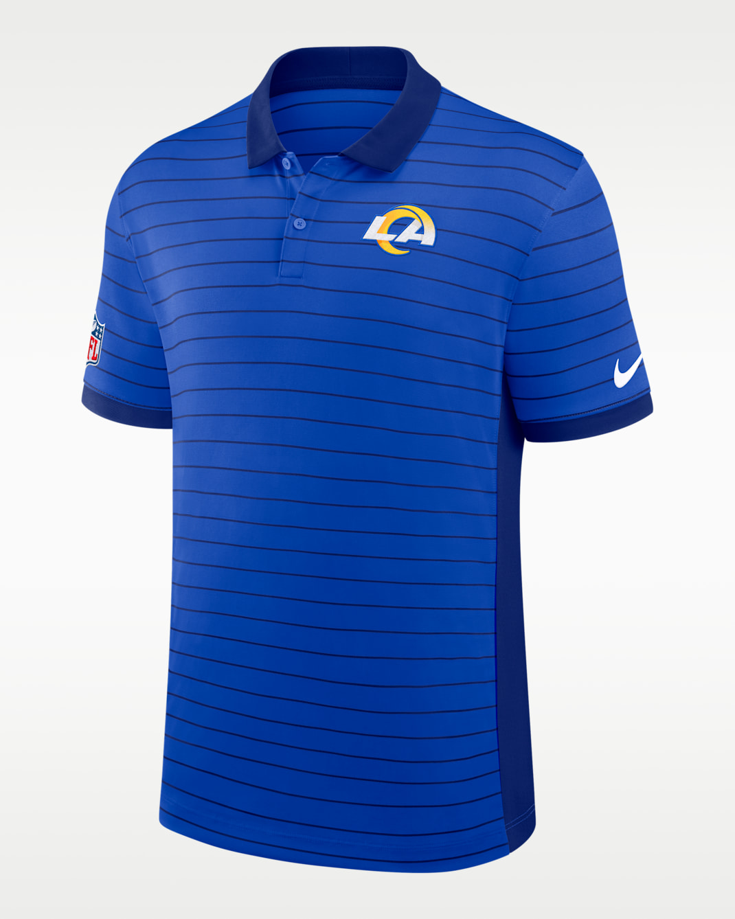 Polo Nike Dri-FIT de la NFL para hombre Los Angeles Rams Sideline Victory Stripe - Azul