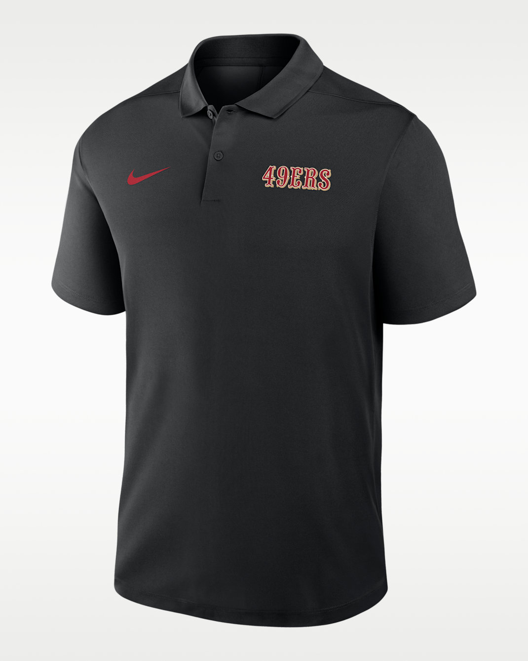 San Francisco 49ers Wordmark Victory Men's Nike Dri-FIT NFL Polo - Black
