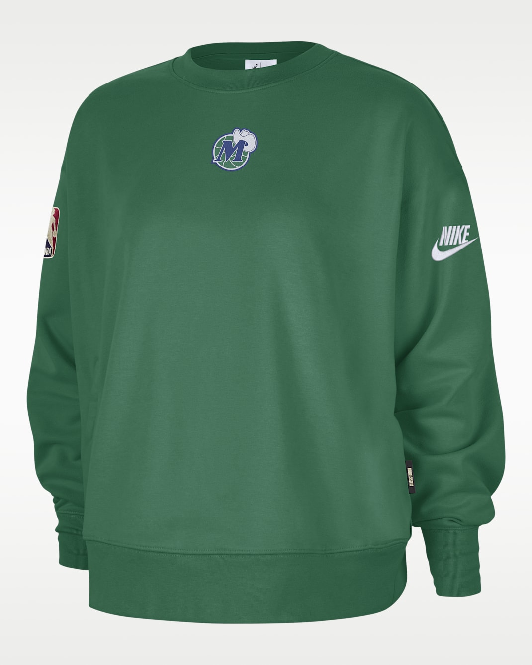Dallas Mavericks Hardwood Classics Women's Nike NBA Phoenix Fleece Premium Crewneck Sweatshirt - Clover