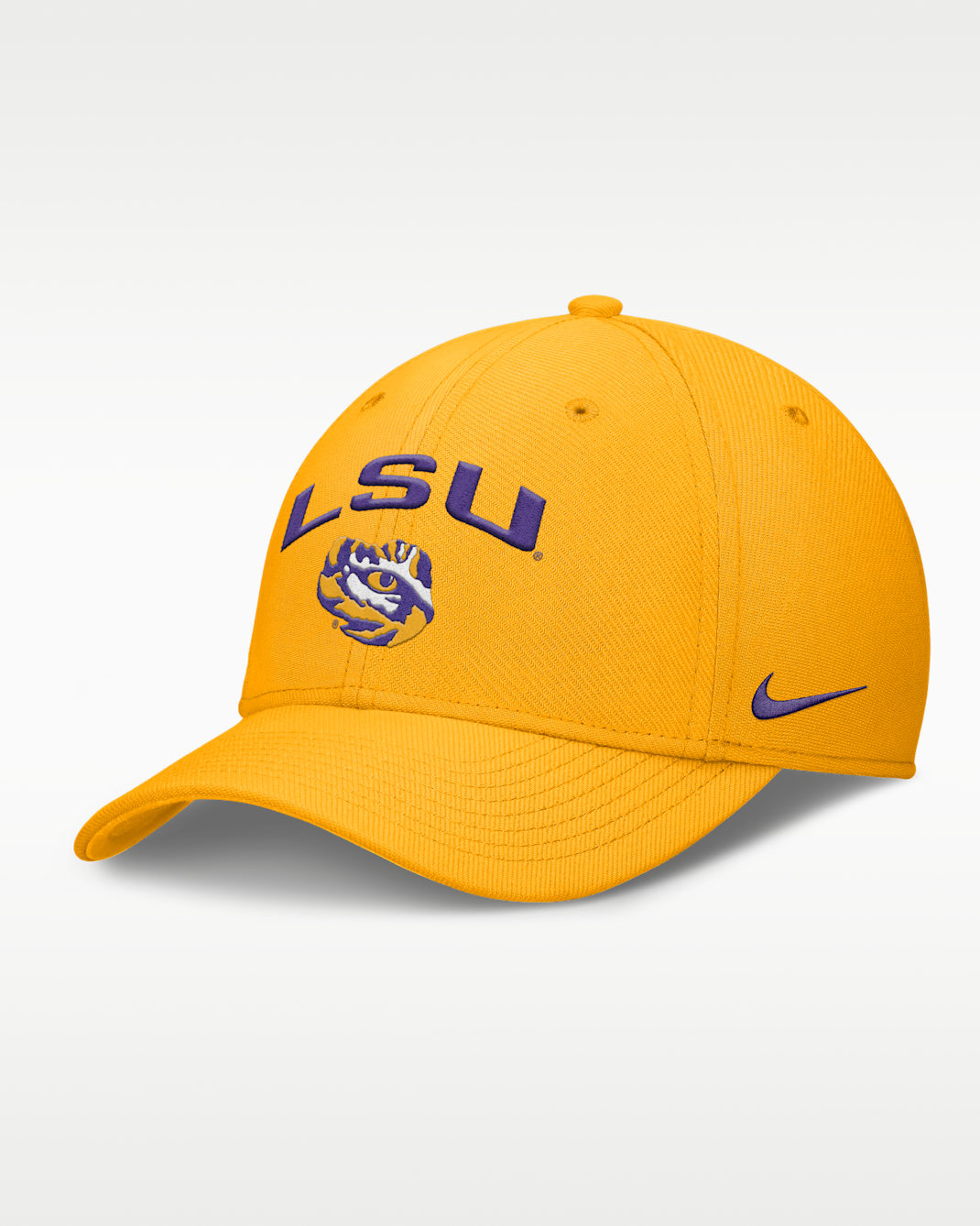 LSU On-Field Rise Swoosh Men's Nike Dri-FIT College Hat - Gold