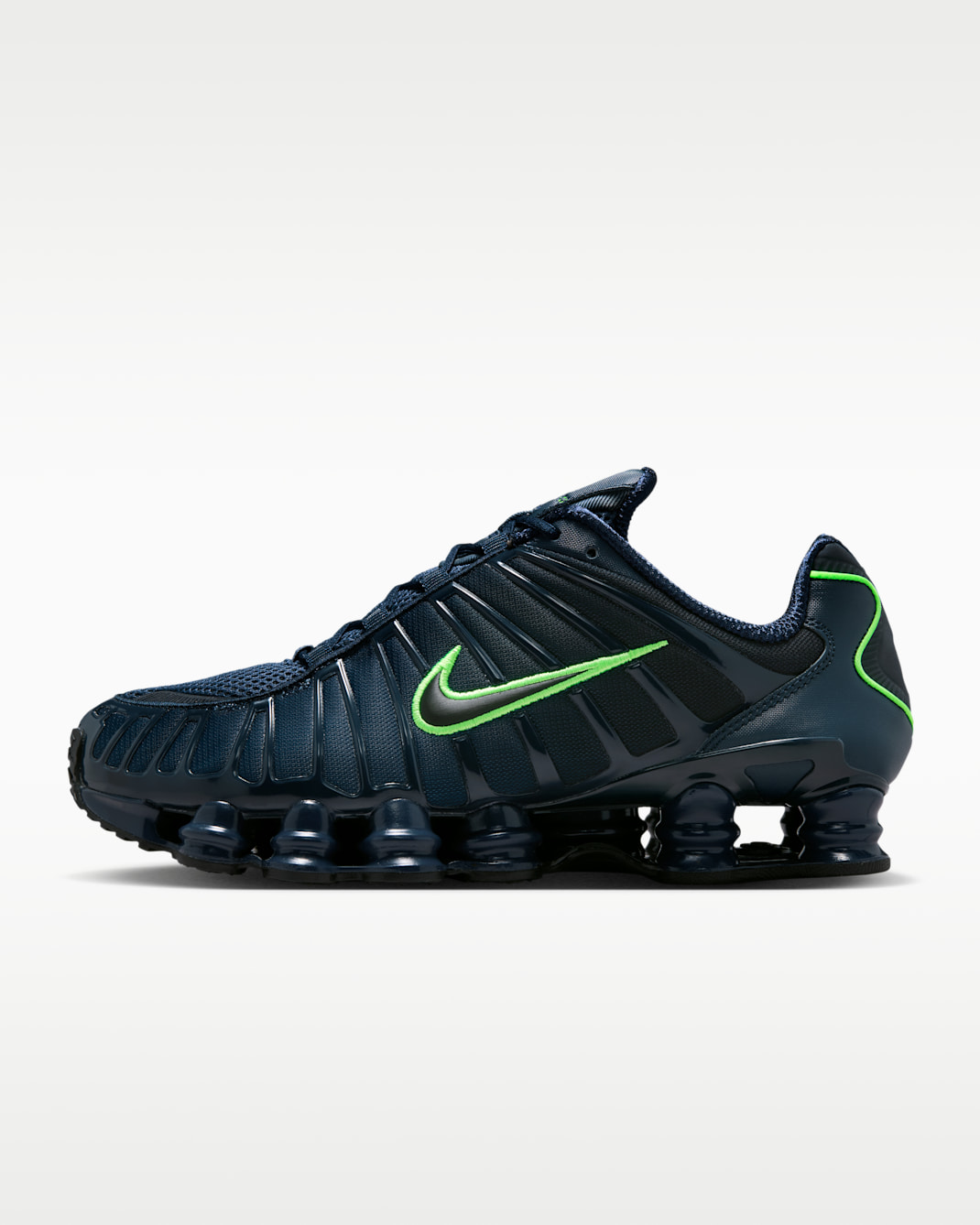 Nike Shox TL Men's Shoes - Thunder Blue/Obsidian/Green Strike/Black