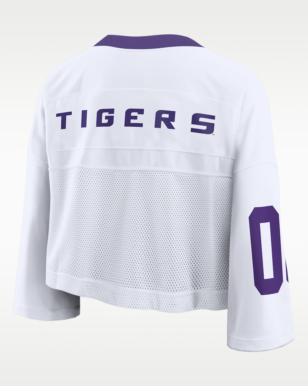 LSU Logo Women's Nike Dri-FIT College Cropped Jersey