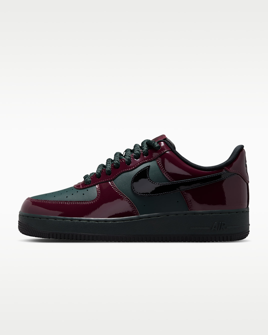 Nike Air Force 1 '07 LV8 Men's Shoes - Black Spruce/Burgundy Crush/Black