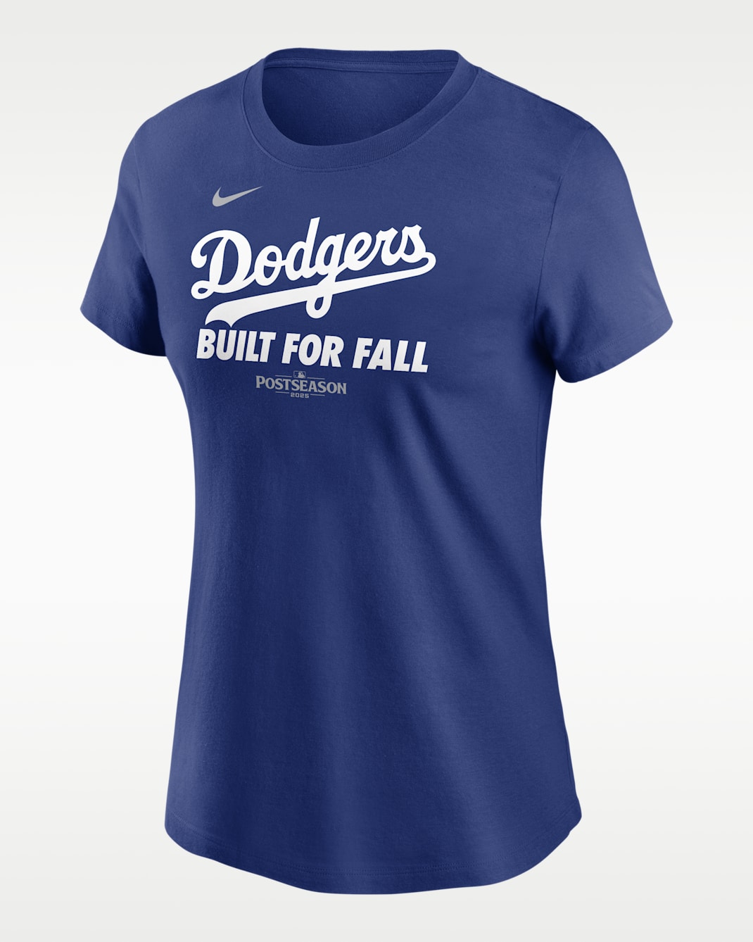 Los Angeles Dodgers 2025 Postseason Authentic Collection Women's Nike MLB T-Shirt - Rush Blue