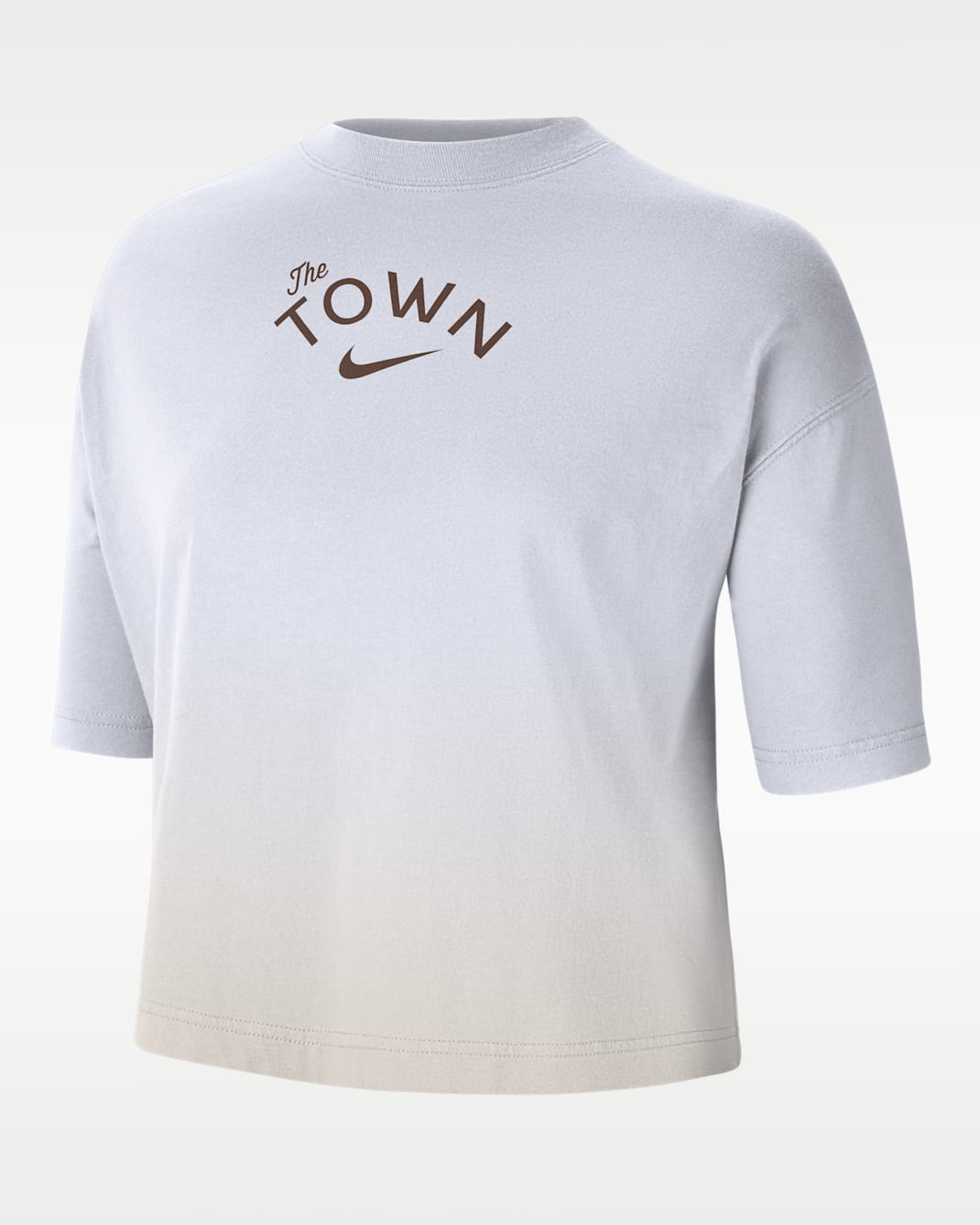 Playera de corte cuadrado Nike NBA para mujer Golden State Warriors Courtside City Edition Premium - Blanco