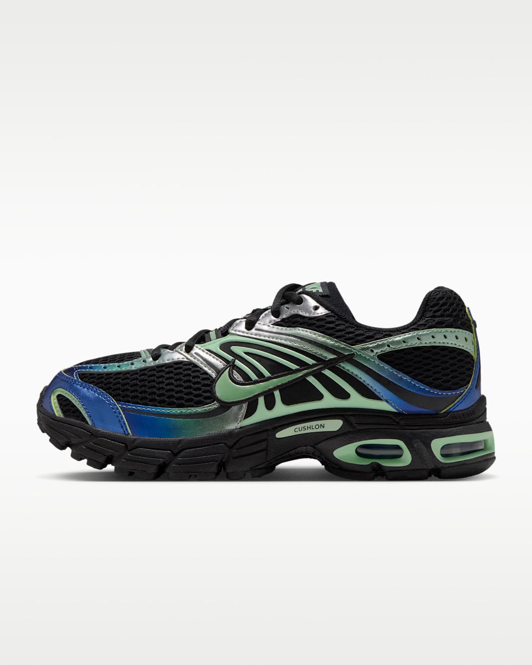 Nike Air Max Moto 2K Women's Shoes - Black/Metallic Silver/Old Royal/Cucumber Calm