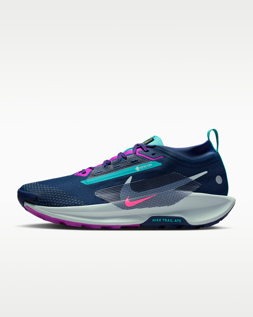 Vattentät terränglöparsko Nike Pegasus Trail 5 GORE-TEX för män - Midnight Navy/Hyper Pink/Vivid Purple/Glacier Blue