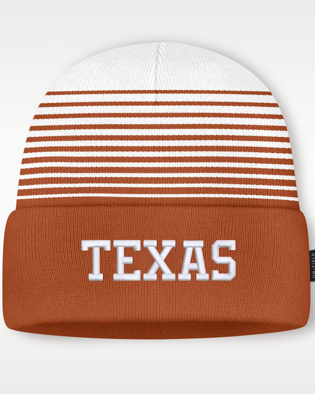 Texas Sideline Utility Men's Nike College Cuffed Beanie - Desert Orange/White