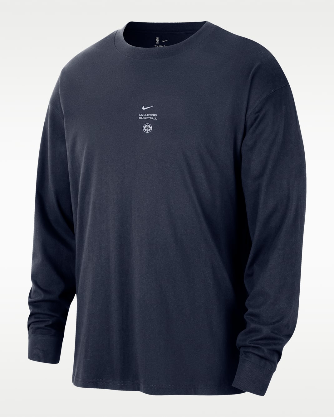 Playera de manga larga de básquetbol para hombre LA Clippers Standard Issue - Azul marino universitario
