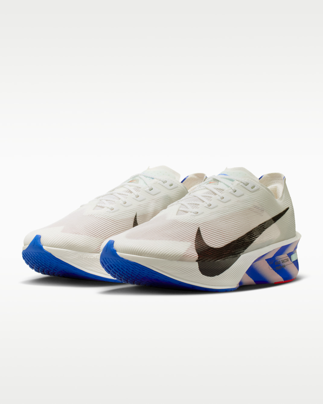 Giày chạy bộ Nike Vaporfly 4 dành cho nam - Trắng/Xanh dương/Đỏ bùn/Đen