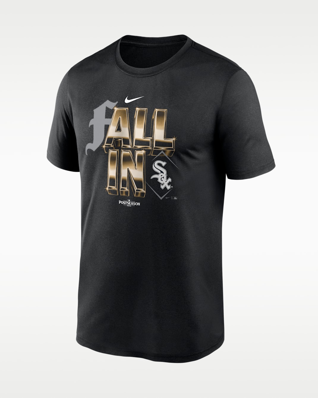 Chicago White Sox 2026 Postseason Fall In Legend Men's Nike Dri-FIT MLB T-Shirt - Black