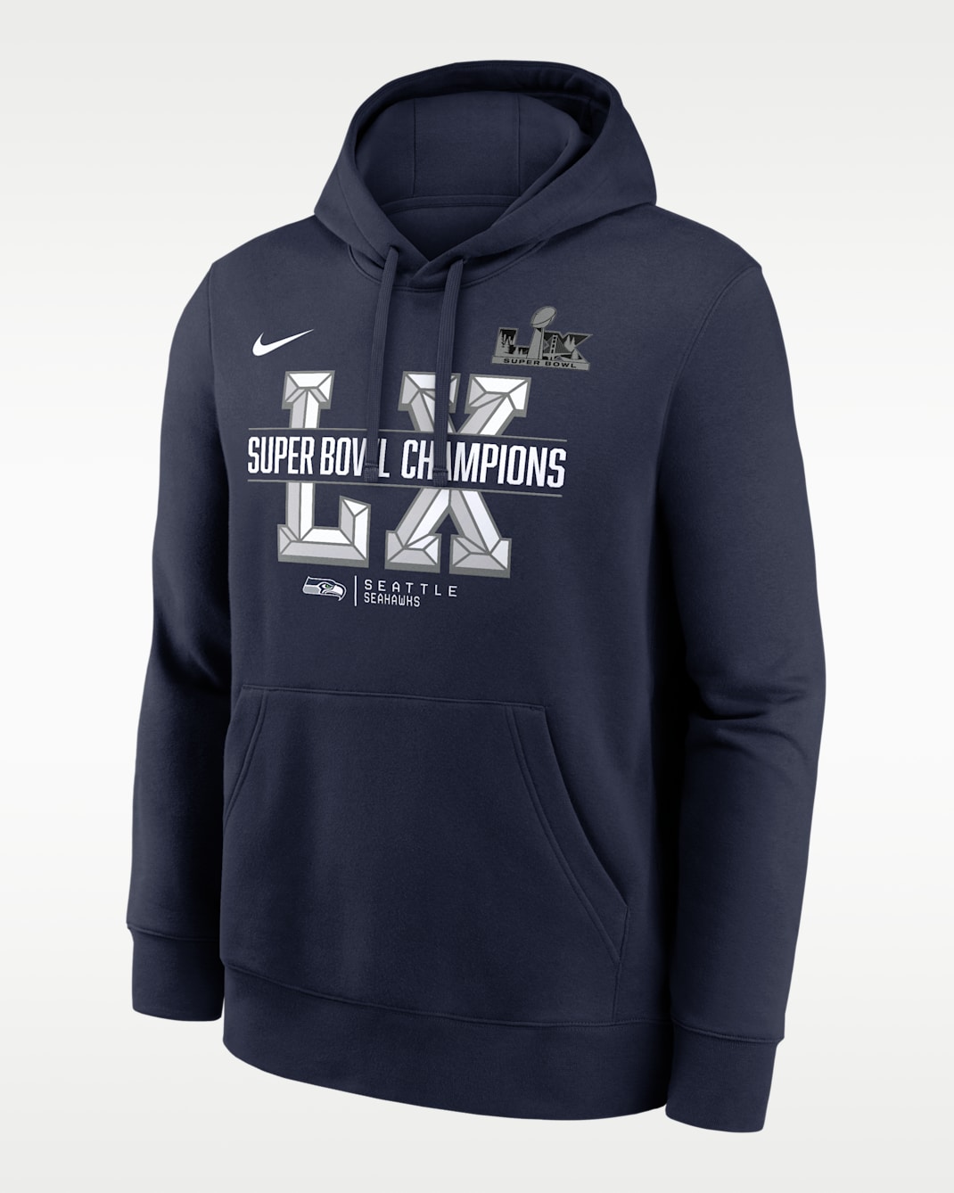 Seattle Seahawks Super Bowl LX Champions Sacrifice Men's Nike NFL Pullover Hoodie - College Navy