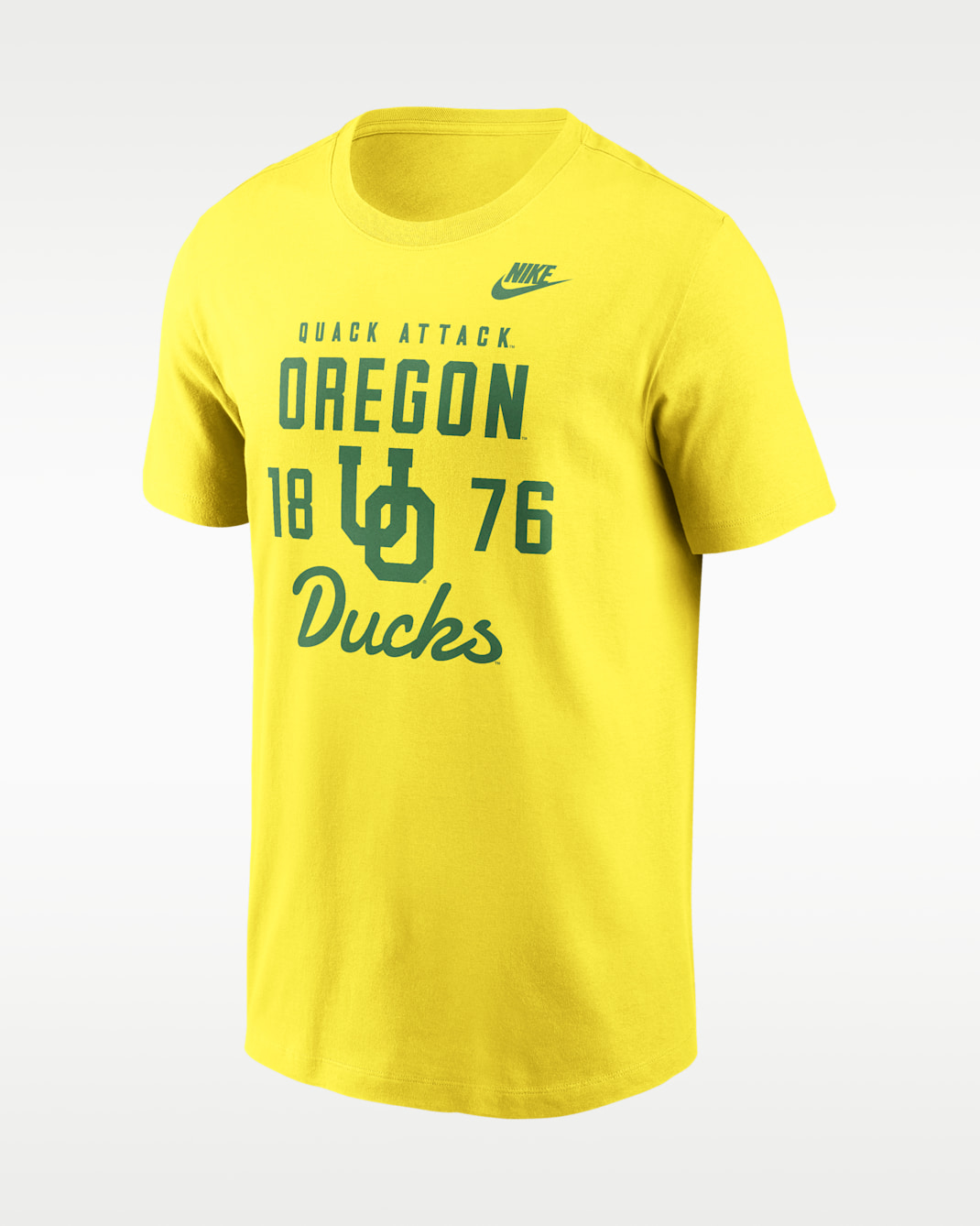 Oregon Legacy Stacked Est Men's Nike College T-Shirt - Yellow