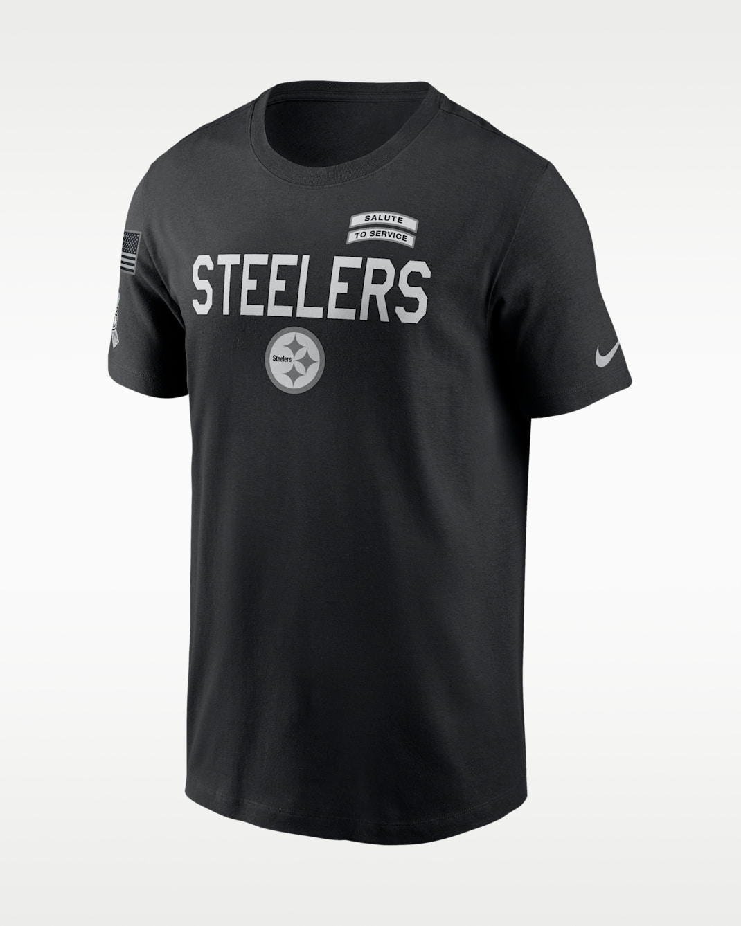 Playera Nike Dri-FIT de la NFL para hombre Pittsburgh Steelers Salute to Service Sideline - Negro