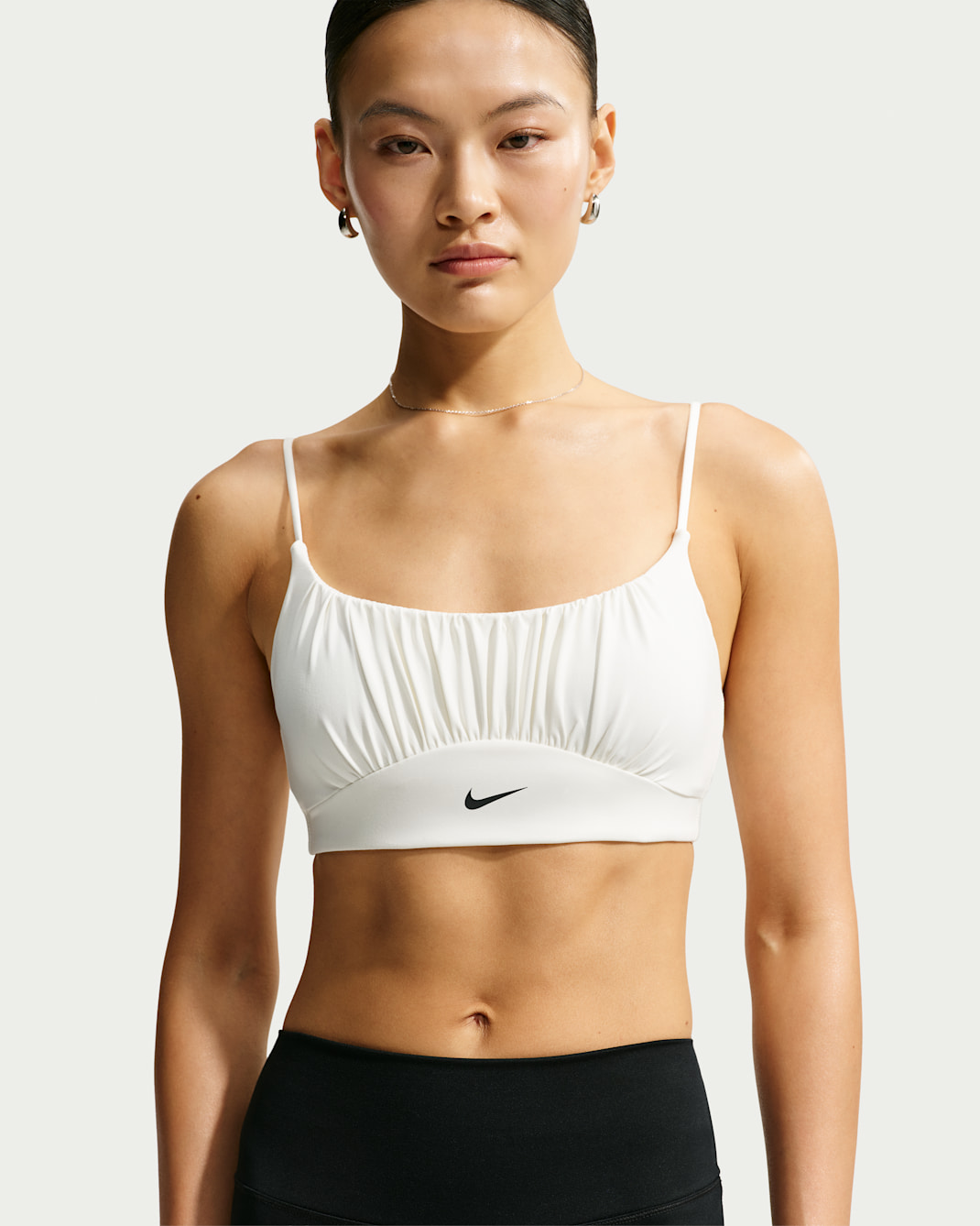 Nike One 女款輕度支撐運動內衣 - Sail/黑色