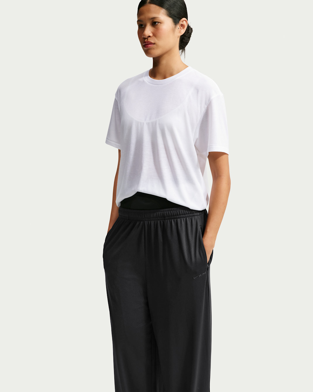 NikeSKIMS Performance Cotton Blend Women's Oversized Short-Sleeve Top