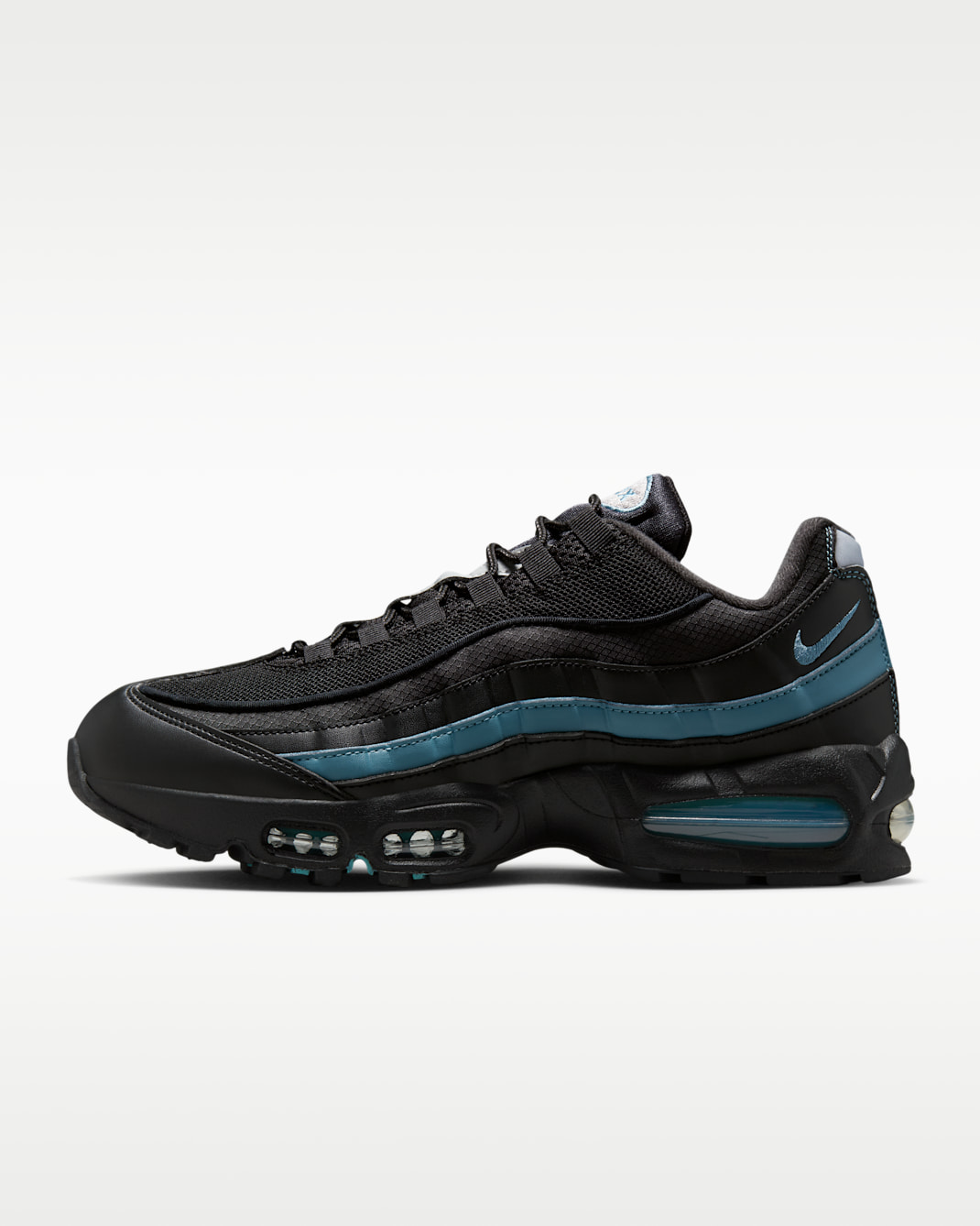 Nike Air Max 95 'Big Bubble' Men's Shoes - Smoky Blue/Black/Metallic Silver/Black