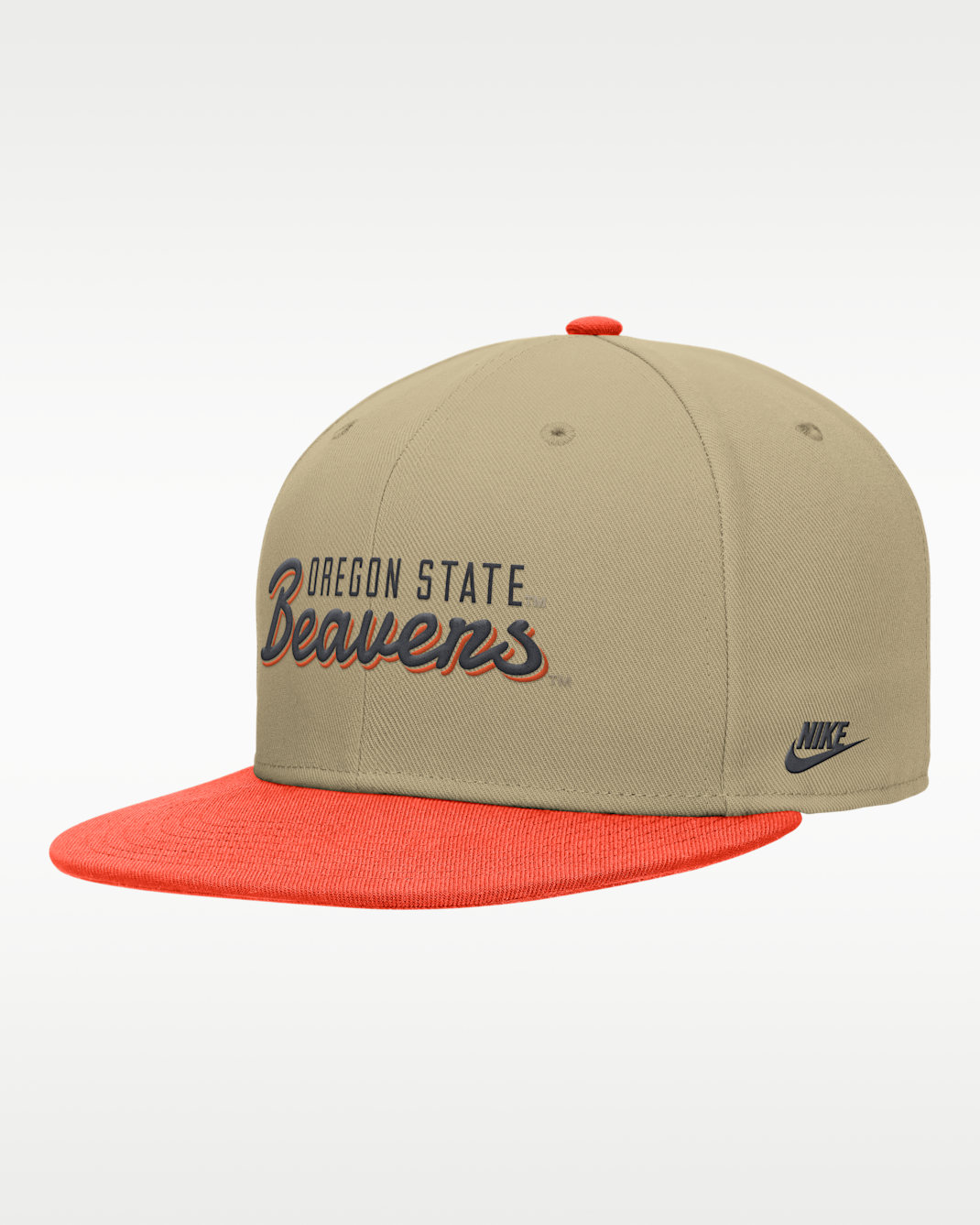 Gorra estructurada ripstop Nike College (Oregon State) - Beige paracaídas
