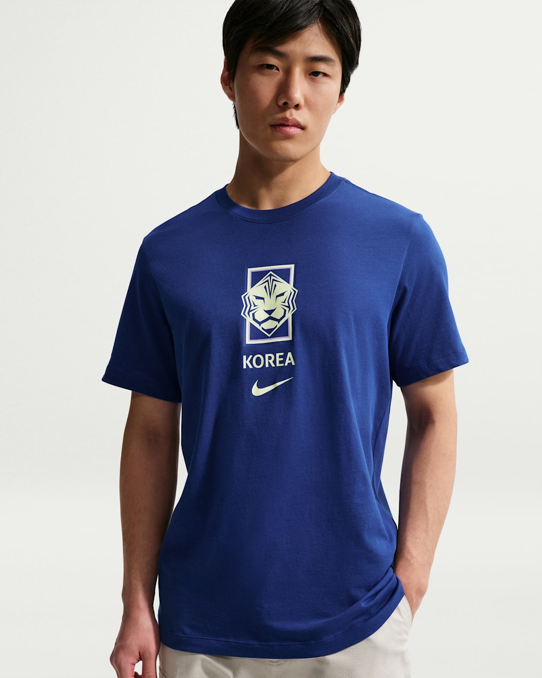 대한민국 남성 나이키 축구 티셔츠 - 글로벌 블루