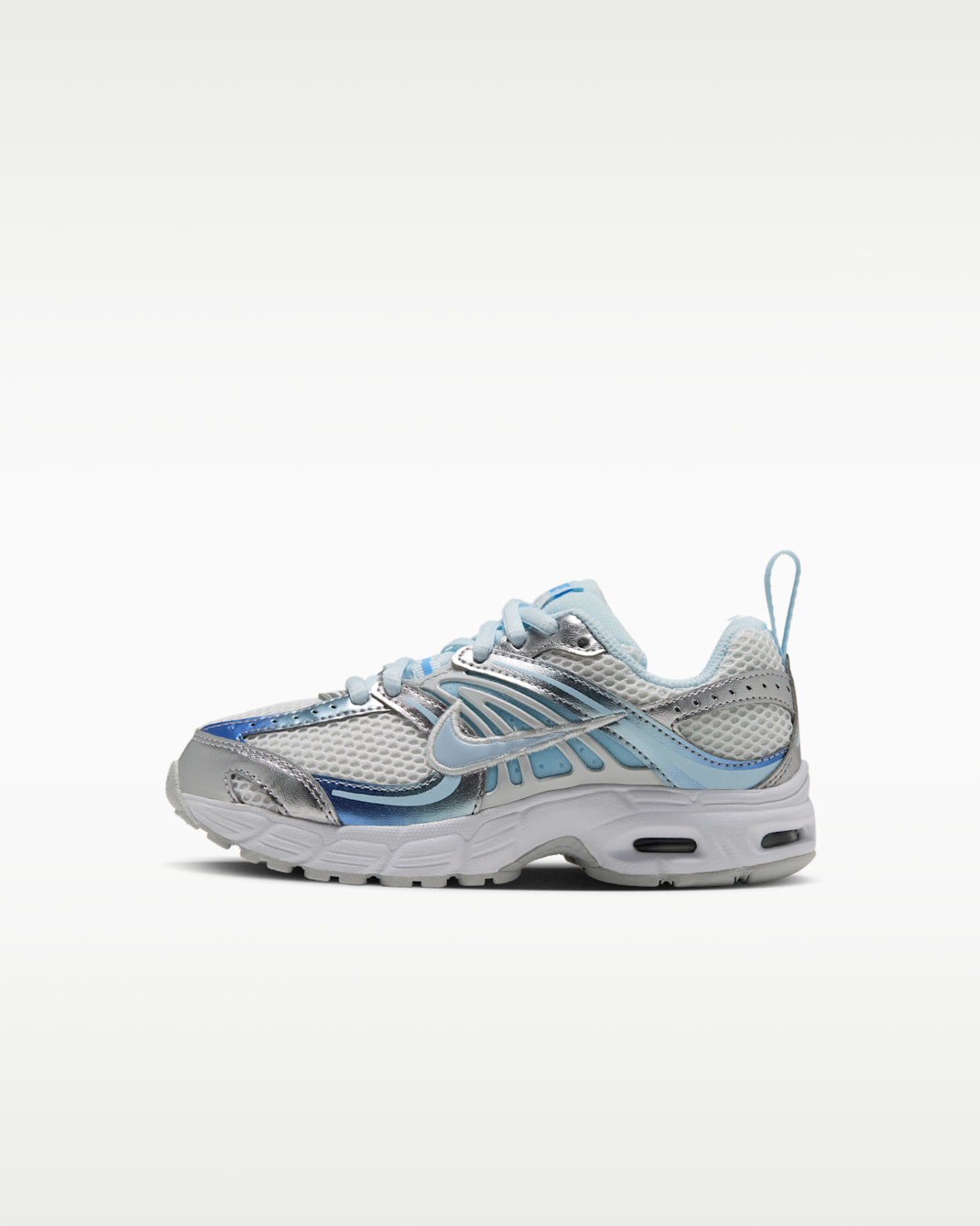 Nike Air Max Moto 2K Schuh (jüngere Kinder) - Summit White/Football Blue/Metallic Silver/Glacier Blue
