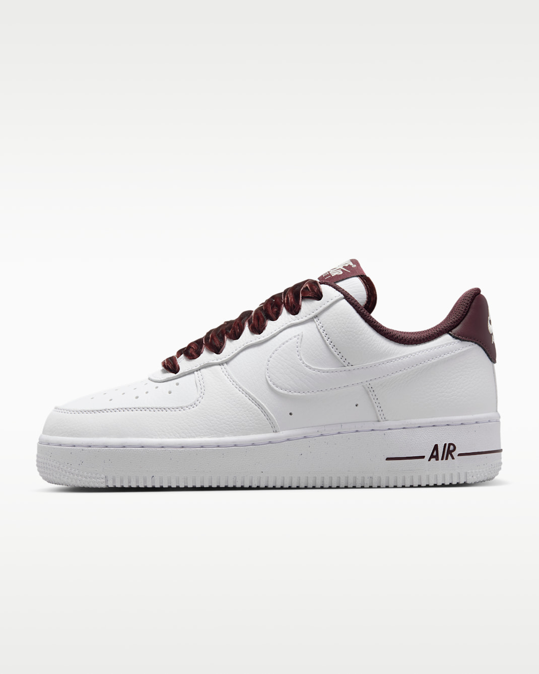 Nike Air Force 1 '07 Vintage Schuh (Damen) - Burgundy Crush/Pale Ivory/Metallic Silver/Weiß