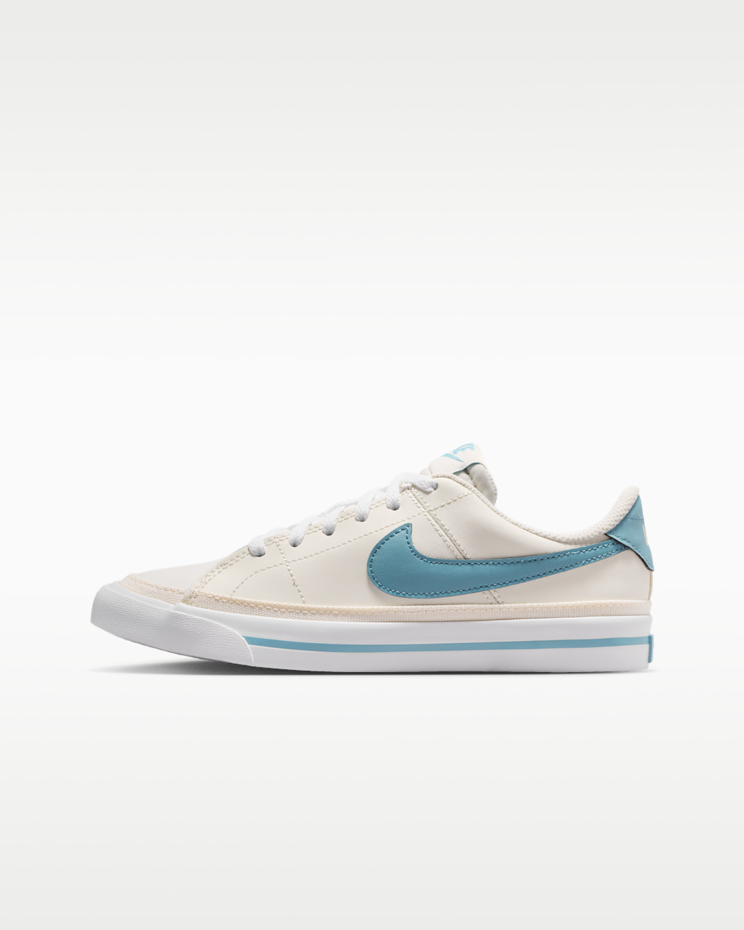Nike Court Legacy Big Kids' Shoes - Sail/White/Denim Turquoise