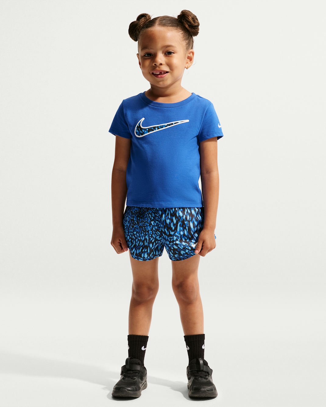 Nike Toddler Dri-FIT Printed 2-Piece Tempo Shorts Set - Game Royal