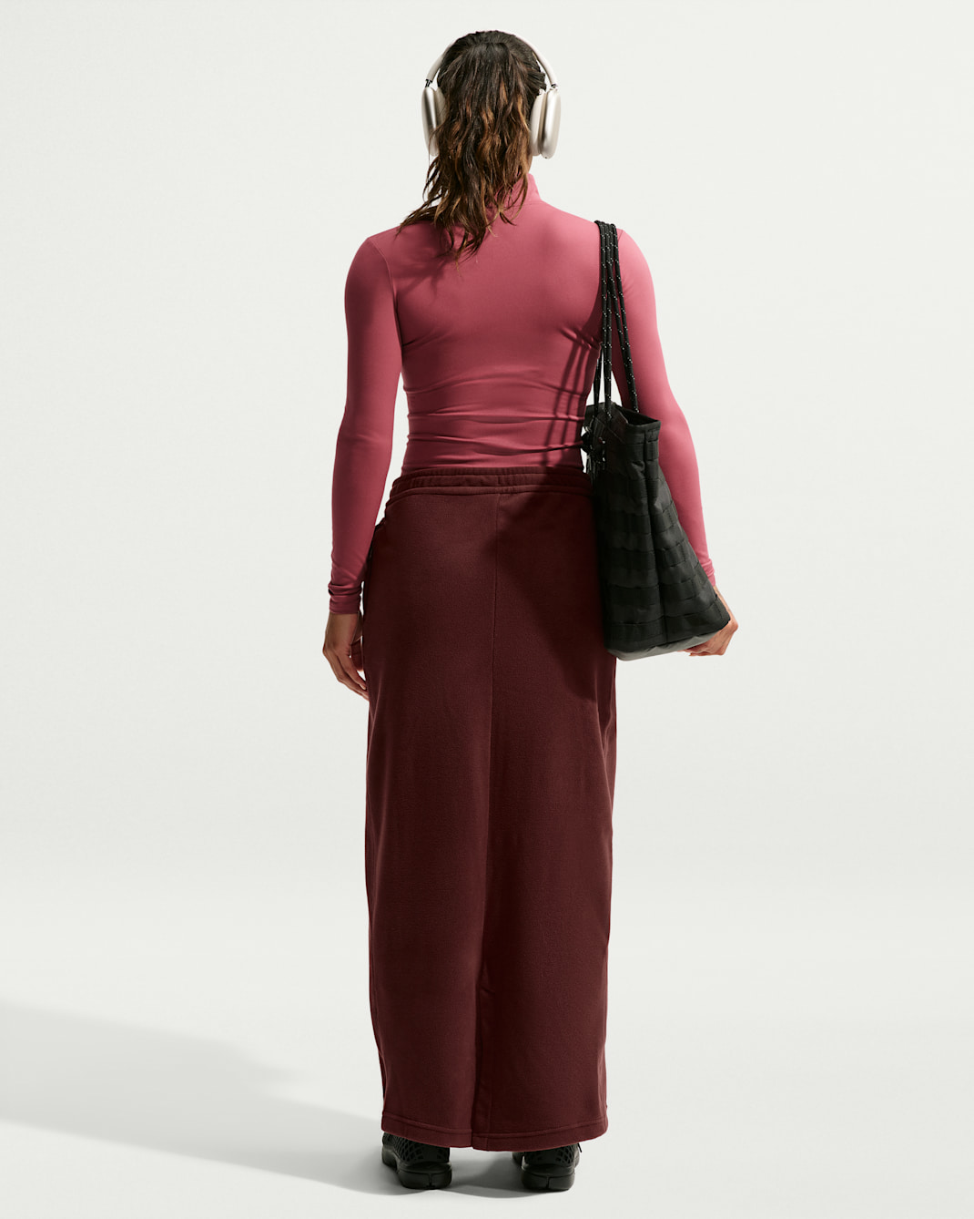 Nike One Women's Therma-FIT Mid-Rise Fleece Maxi Skirt