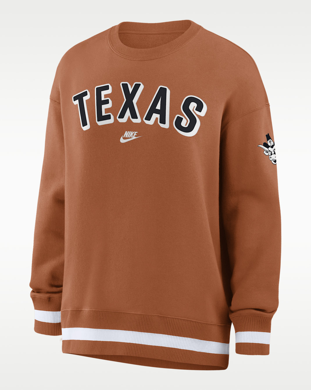 Texas Legacy Phoenix Women's Nike College Oversized Pullover Crew - Burnt Orange