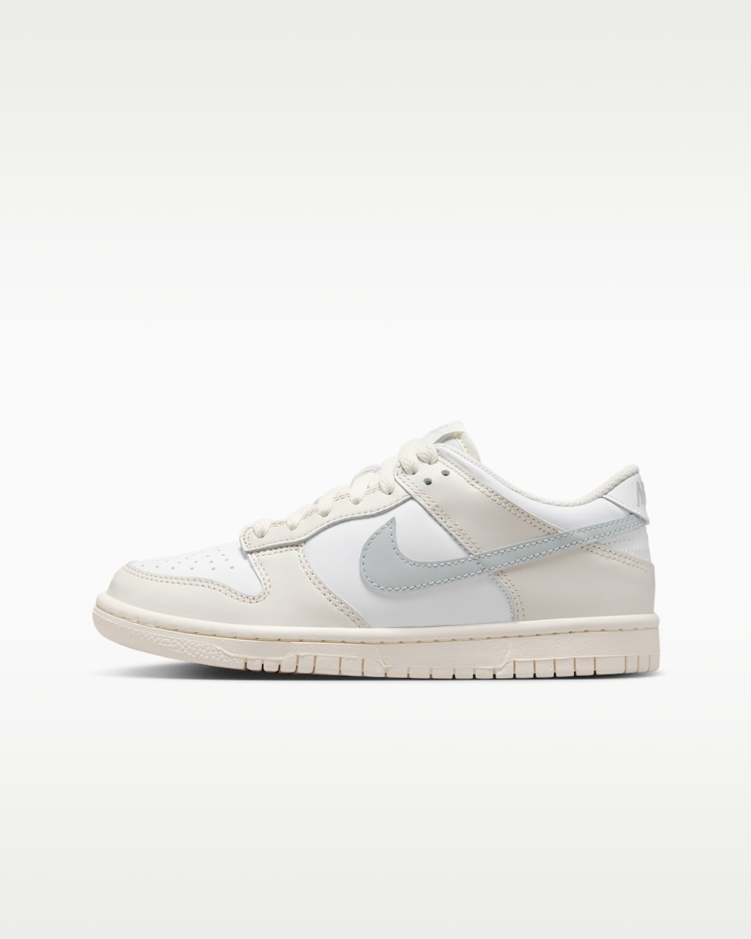 Nike Dunk Low Older Kids' Shoes - White/Phantom/Light Silver