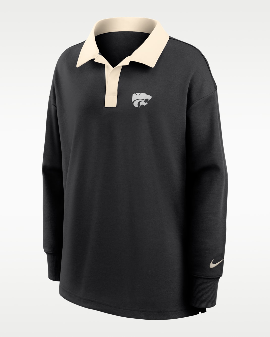 Nike College (Kansas State) Women's Long-Sleeve Polo - Black