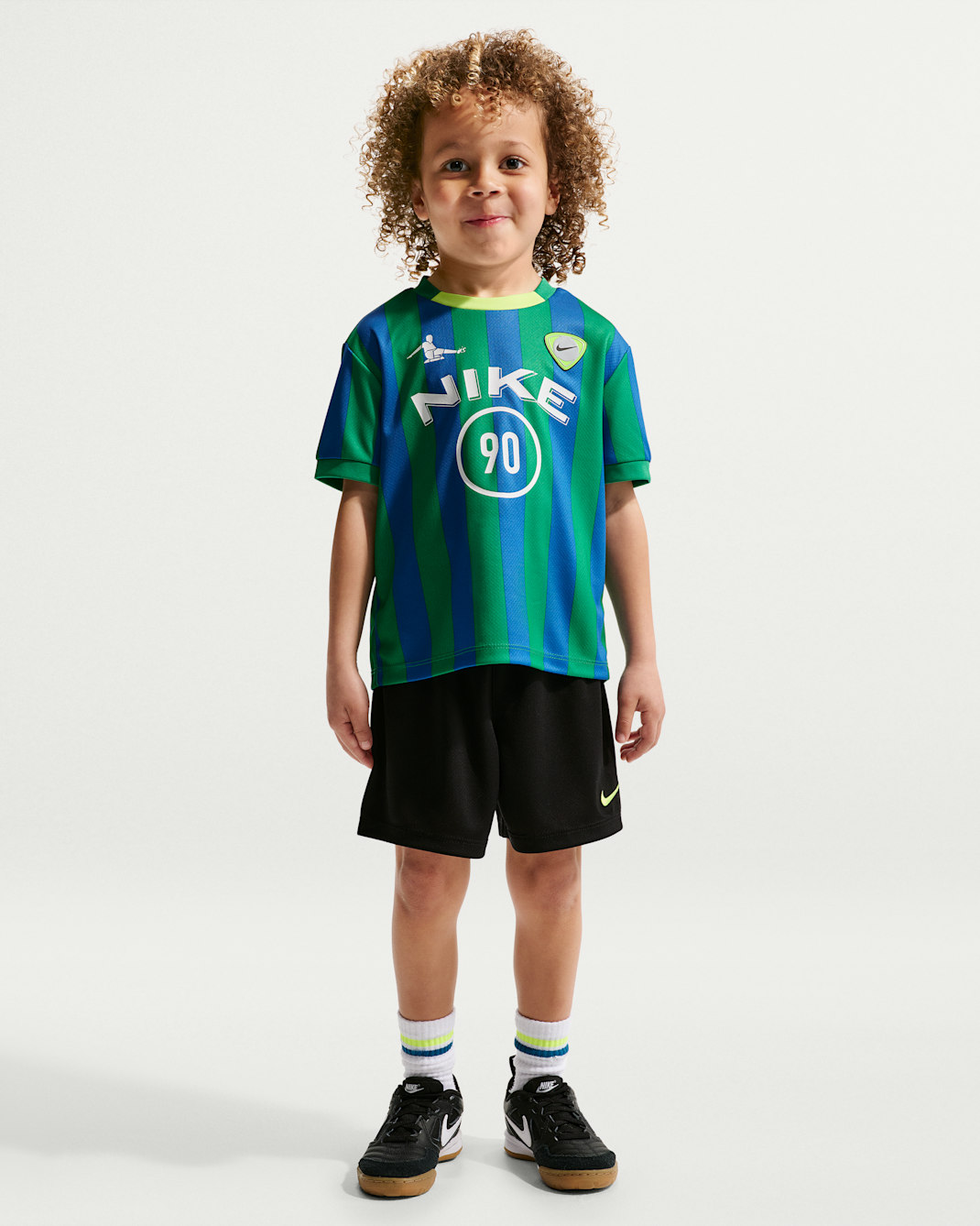 나이키 스포츠웨어 골 모드 베이비 투피스 쇼츠 세트 - 블랙