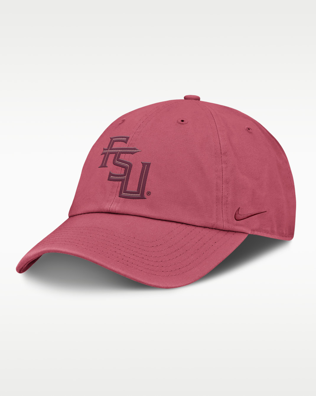 Gorra universitaria Nike ajustable para hombre Florida State Primetime Campus Club Toned - Rosa