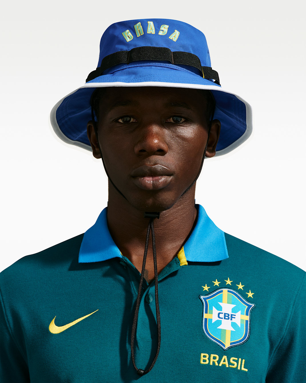 Gorro tipo pescador de futbol Nike Brasil Apex - Royal juego