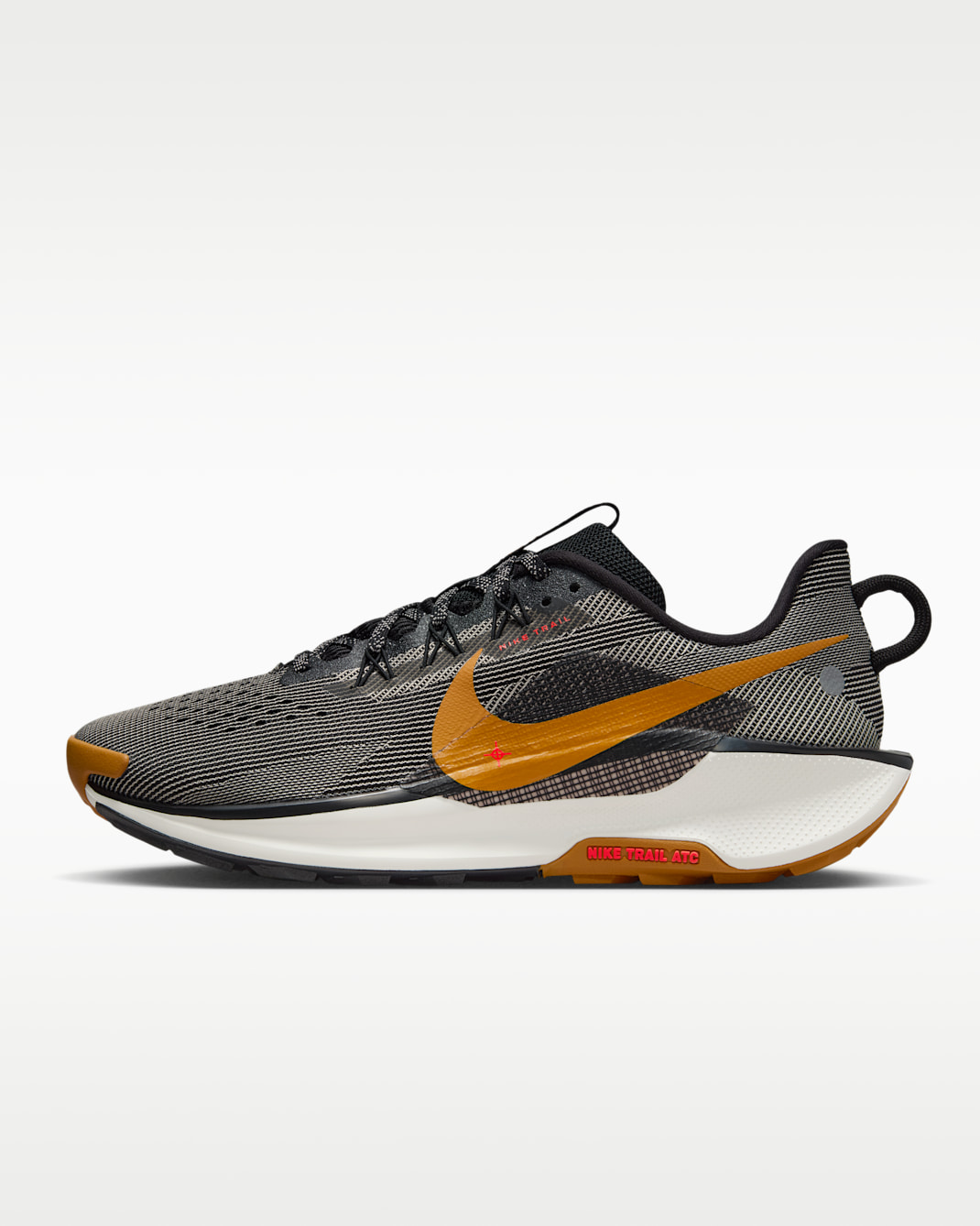 Nike Pegasus Trail 5 男款越野跑鞋 - 黑色/Fir/College Grey/Desert Ochre