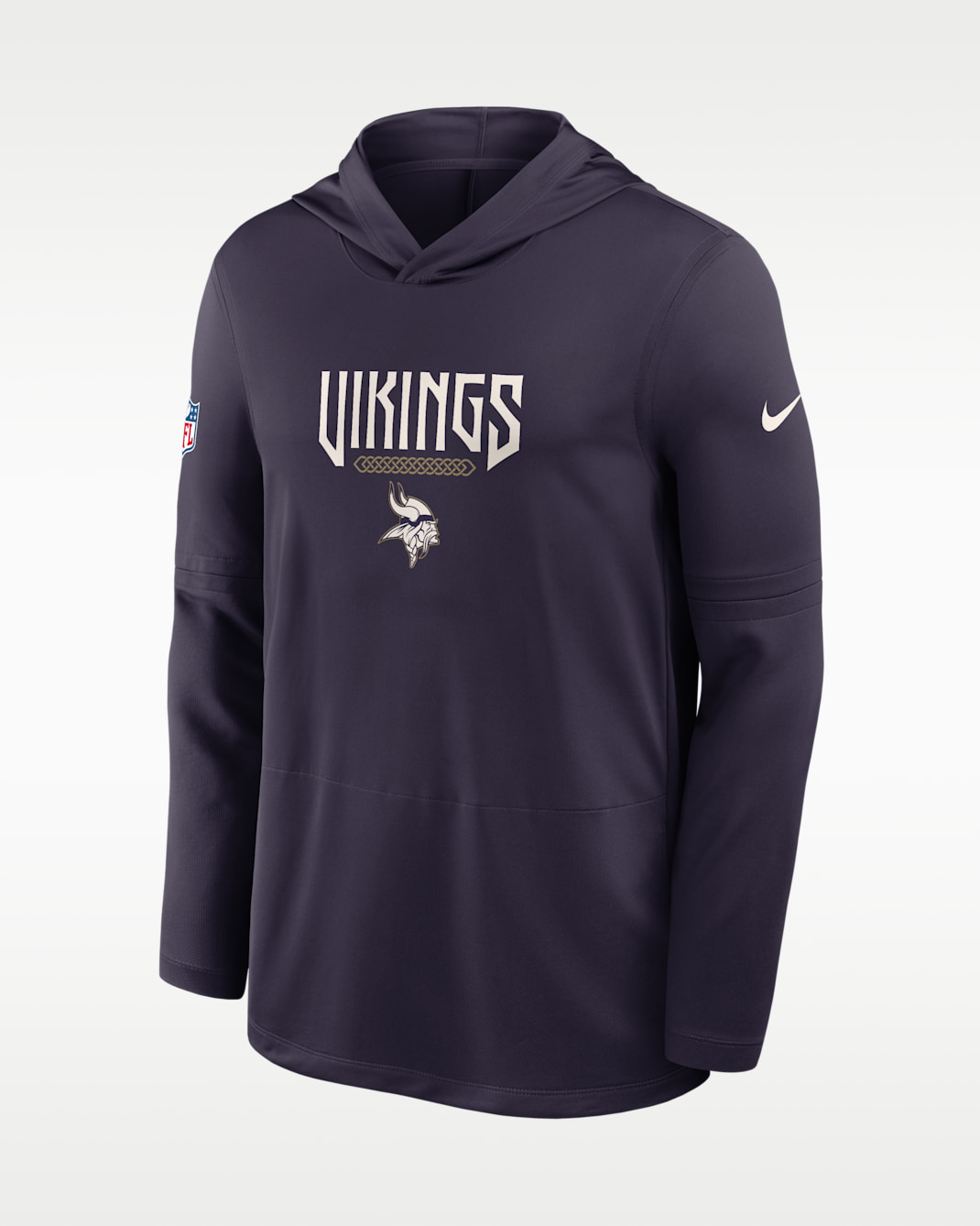 Minnesota Vikings Rivalries Collection Sideline Men's Nike Dri-FIT NFL Long-Sleeve Hooded Top - Purple