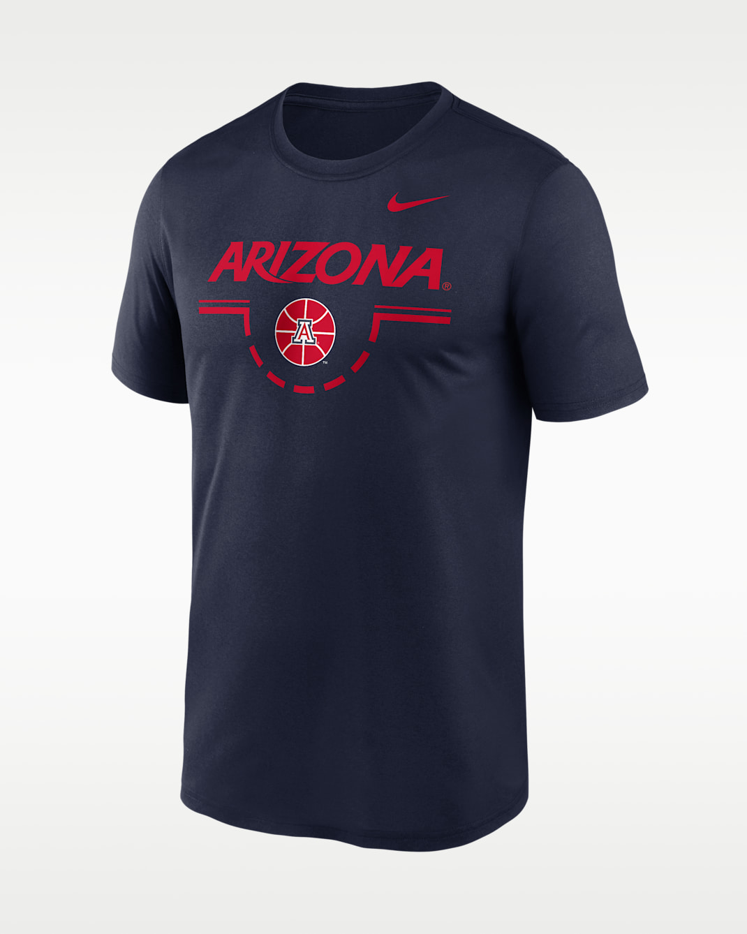 Playera universitaria Nike Dri-FIT para hombre Arizona Courtside - Azul marino