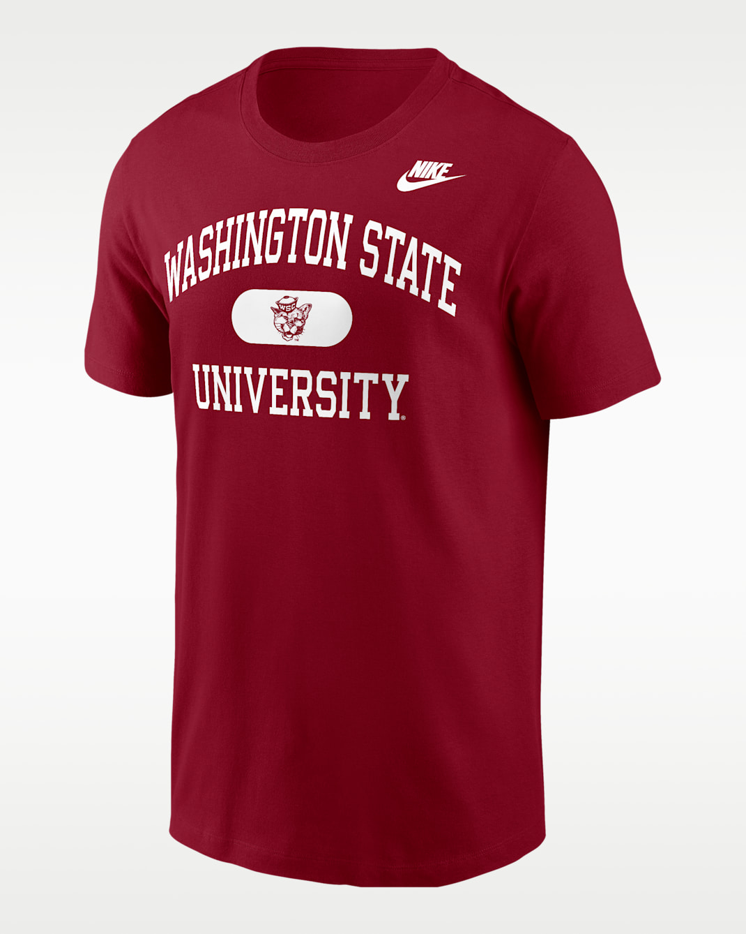 Playera universitaria Nike para hombre Washington State Cougars - Carmesí team