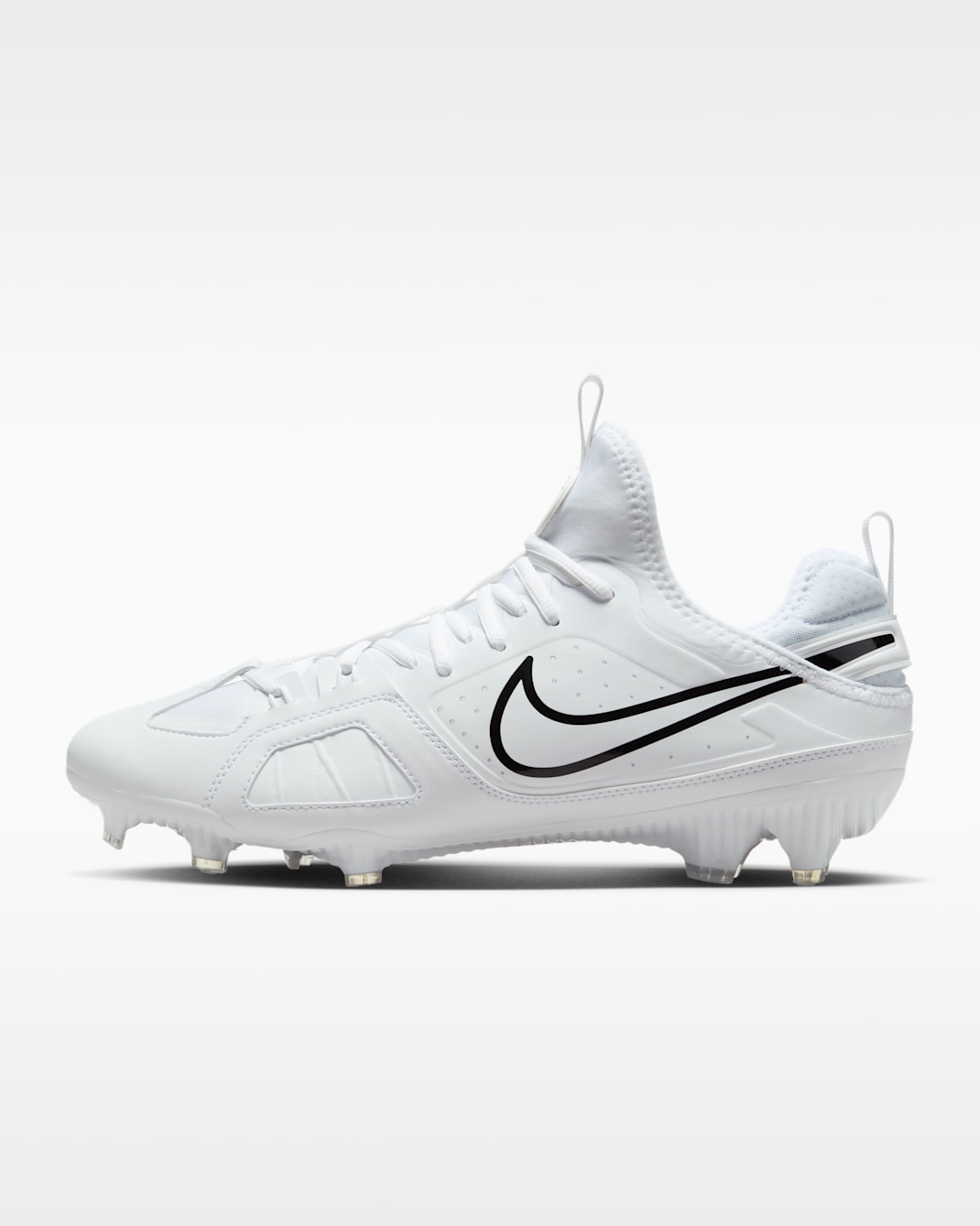 Nike Huarache 9 Varsity LAX Lacrosse Cleats - White/White/Black