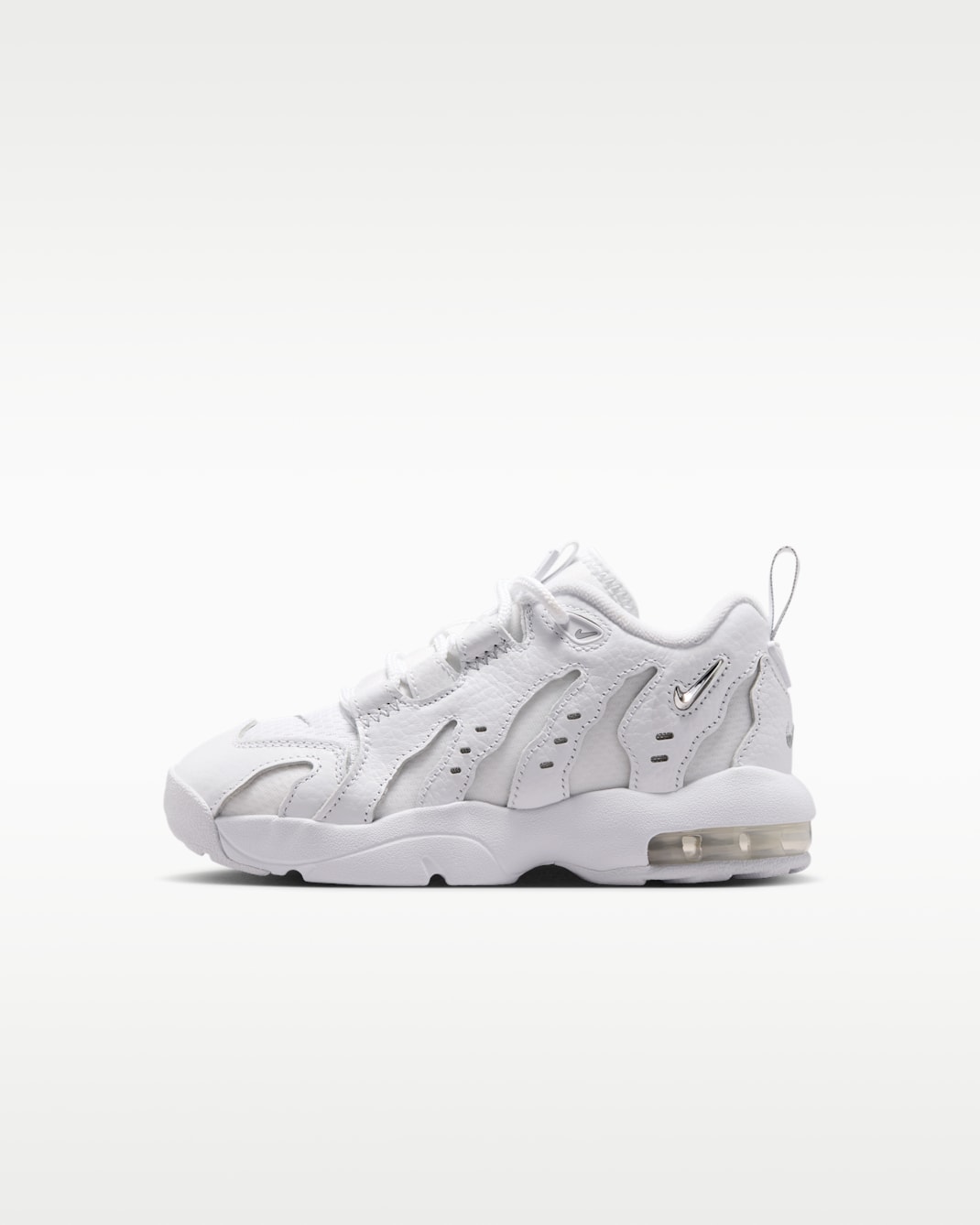 Nike Air DT Max '96 Low Little Kids' Shoes - White/White/Light Smoke Grey/Metallic Silver
