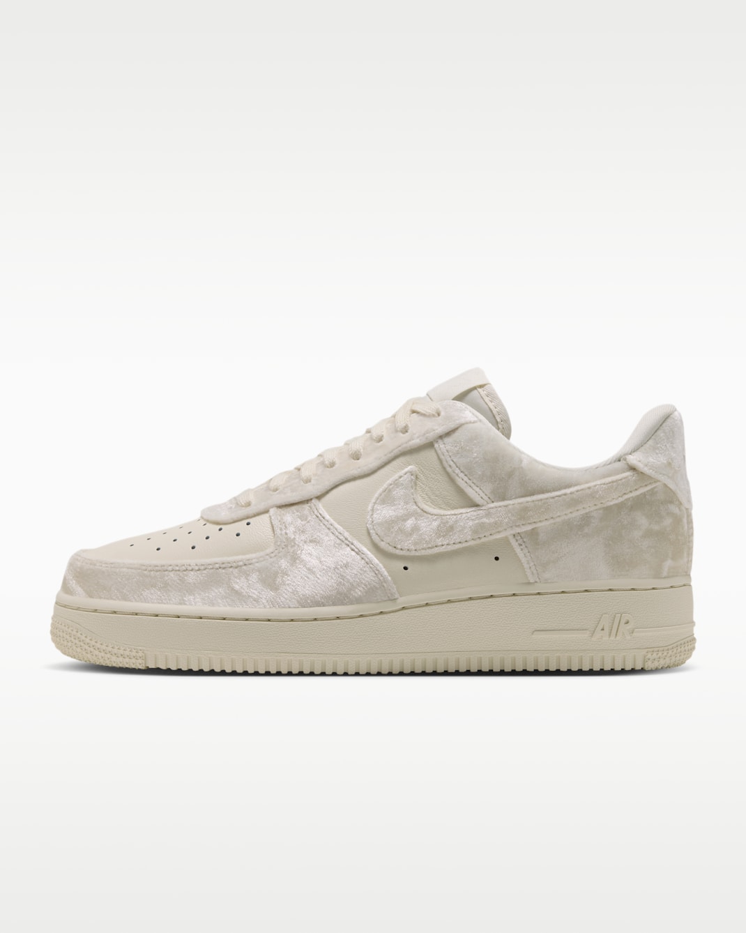 Nike Air Force 1 '07 SE Velvet Women's Shoes - Pale Ivory/Metallic Silver/Pale Ivory