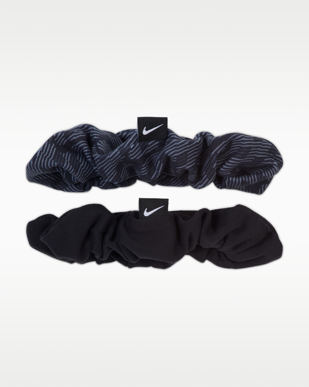 Scrunchies Nike Dri-FIT (paquete de 2) - Negro/Gris azulado/Blanco