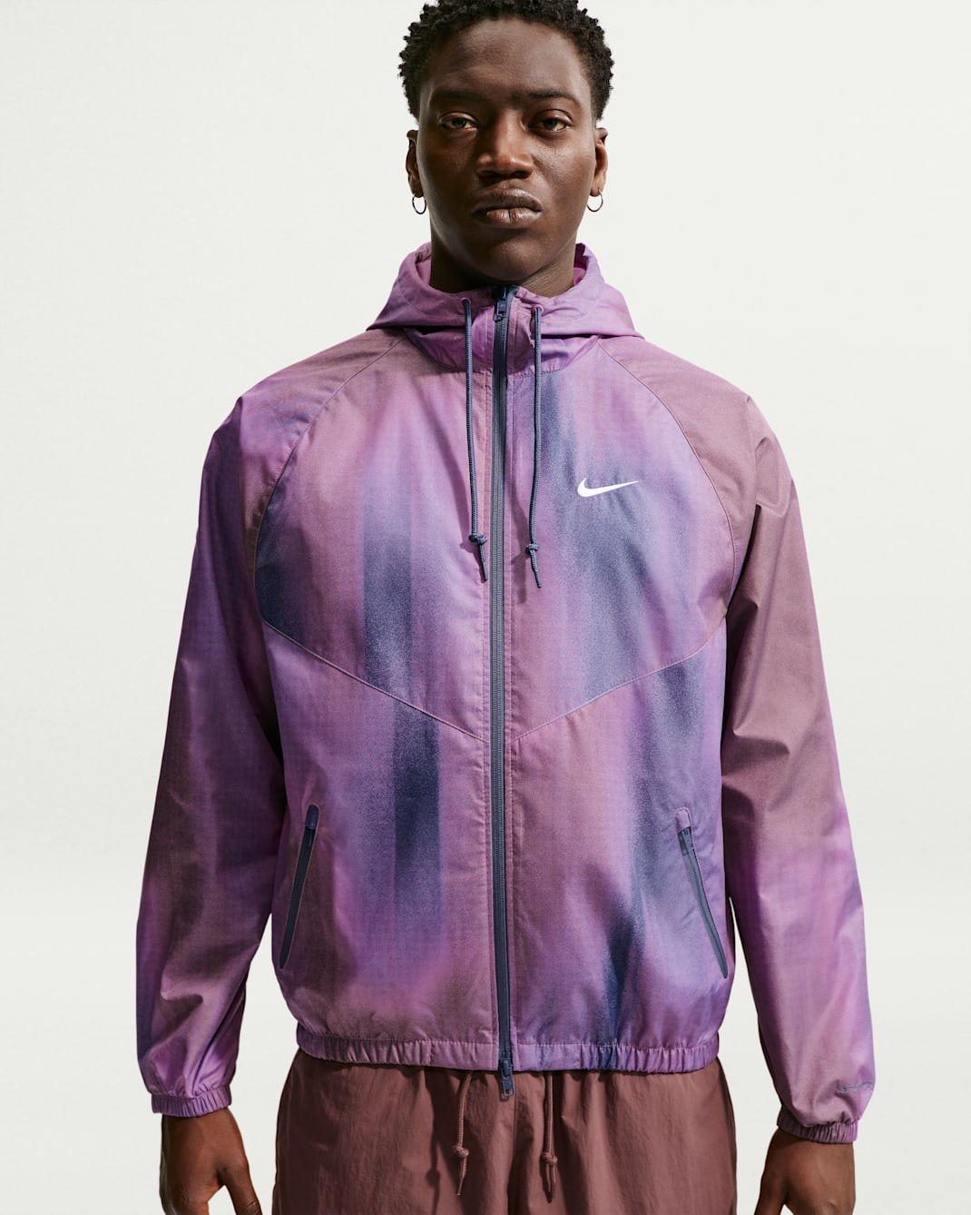 Nike Windrunner Men's Lined Jacket - Light Magenta/White