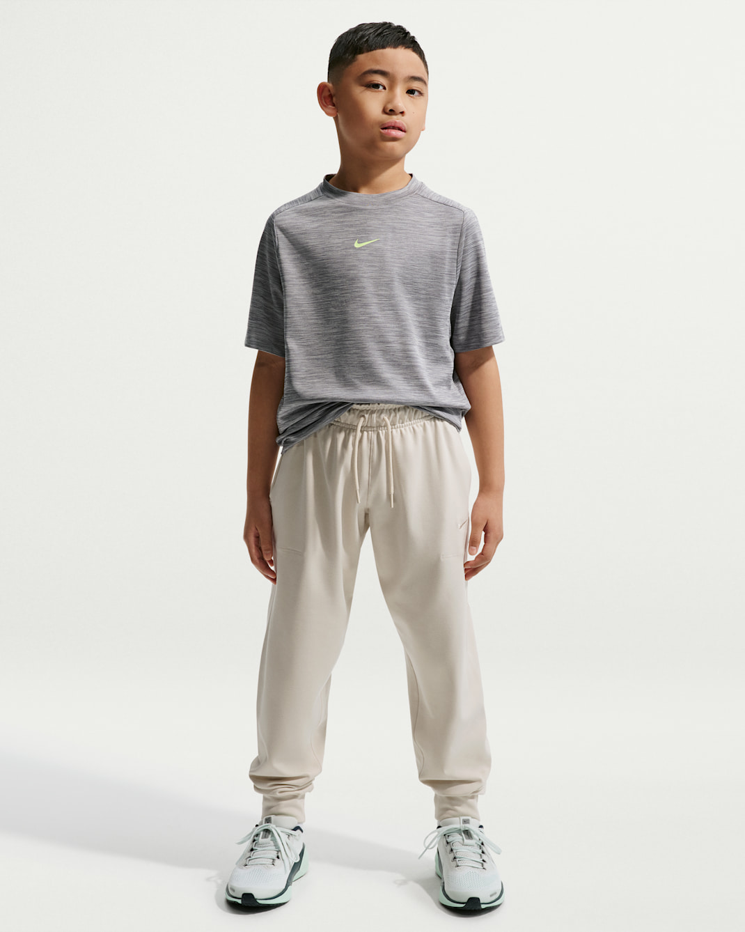 Nike Primary Nano Big Kids' (Boys') Dri-FIT UV Nano Joggers - Light Orewood Brown/Sail/Heather/Light Orewood Brown