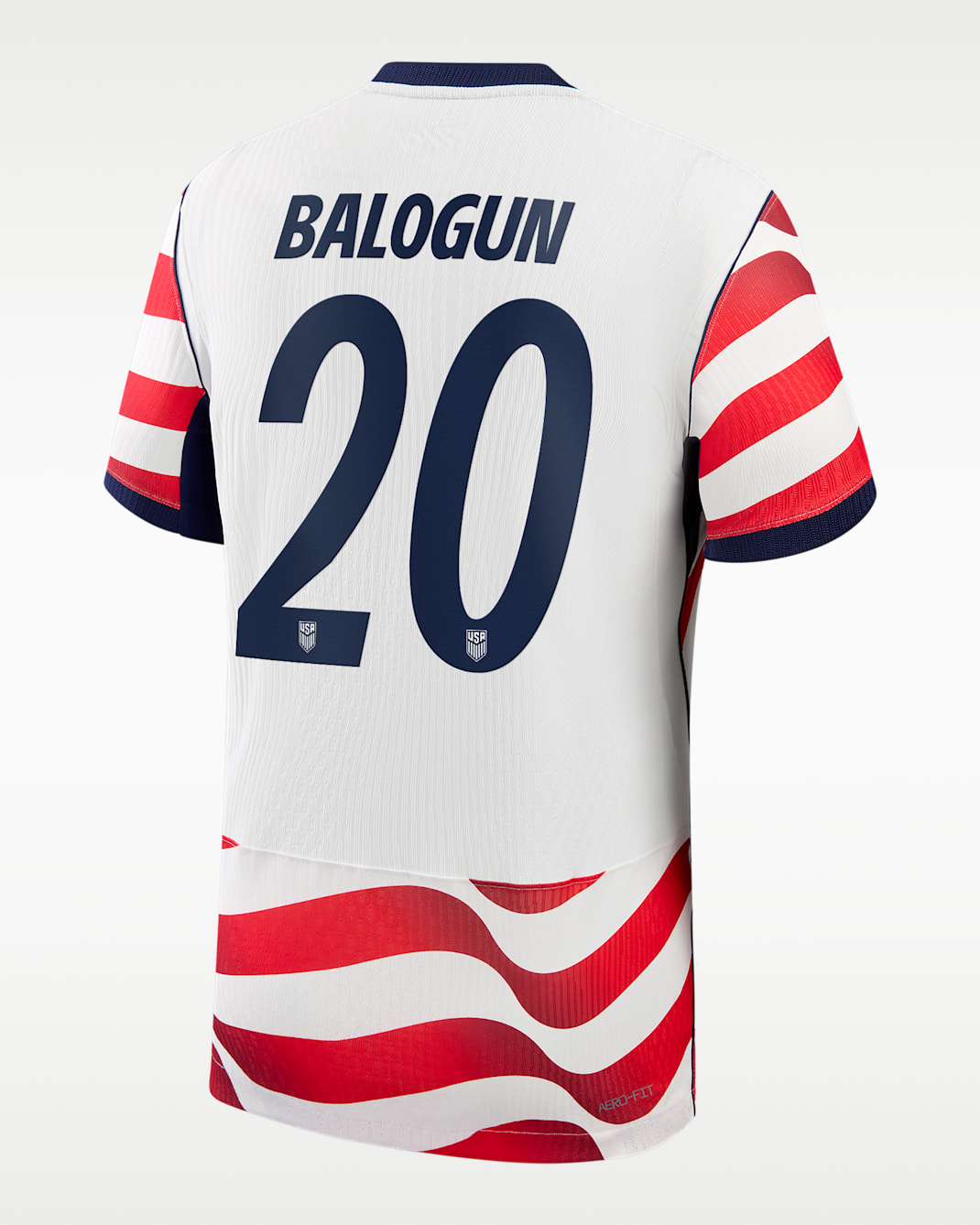 Folarin Balogun USMNT 2026 Match Home Men's Nike Dri-FIT ADV Soccer Jersey - White